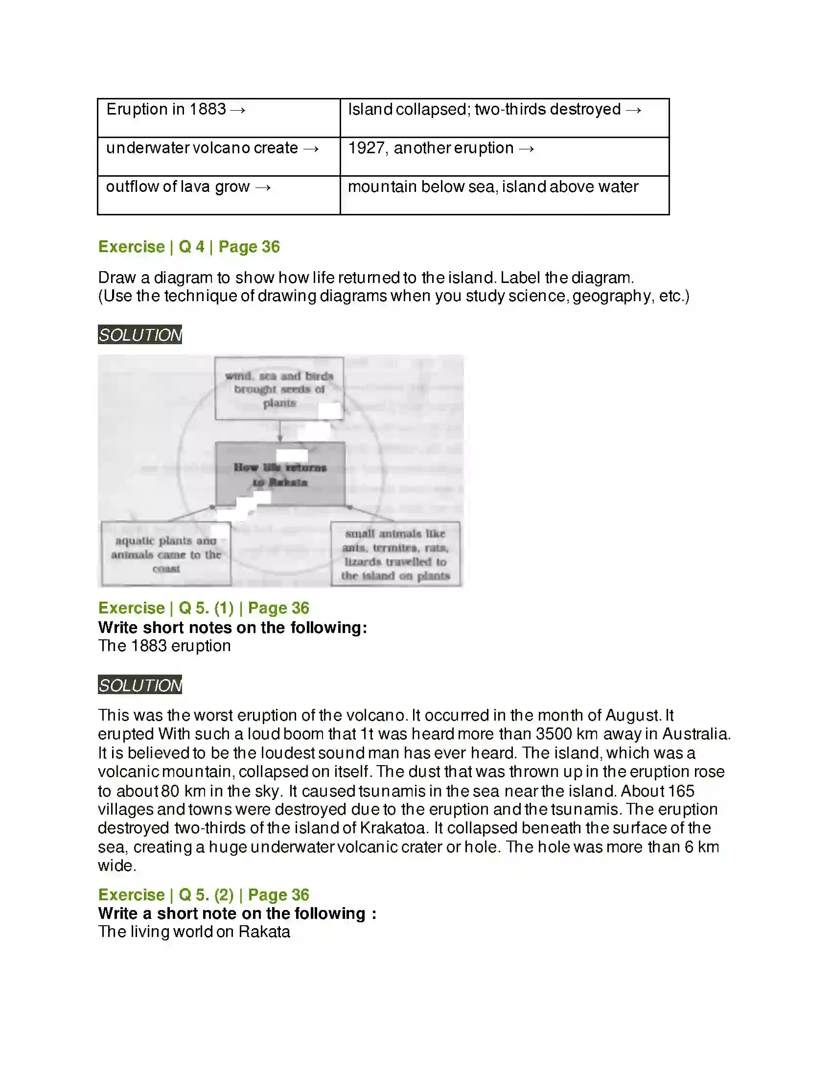 Maharashtra Board Class 6th English 2.4 Anak Krakatoa Solution 2