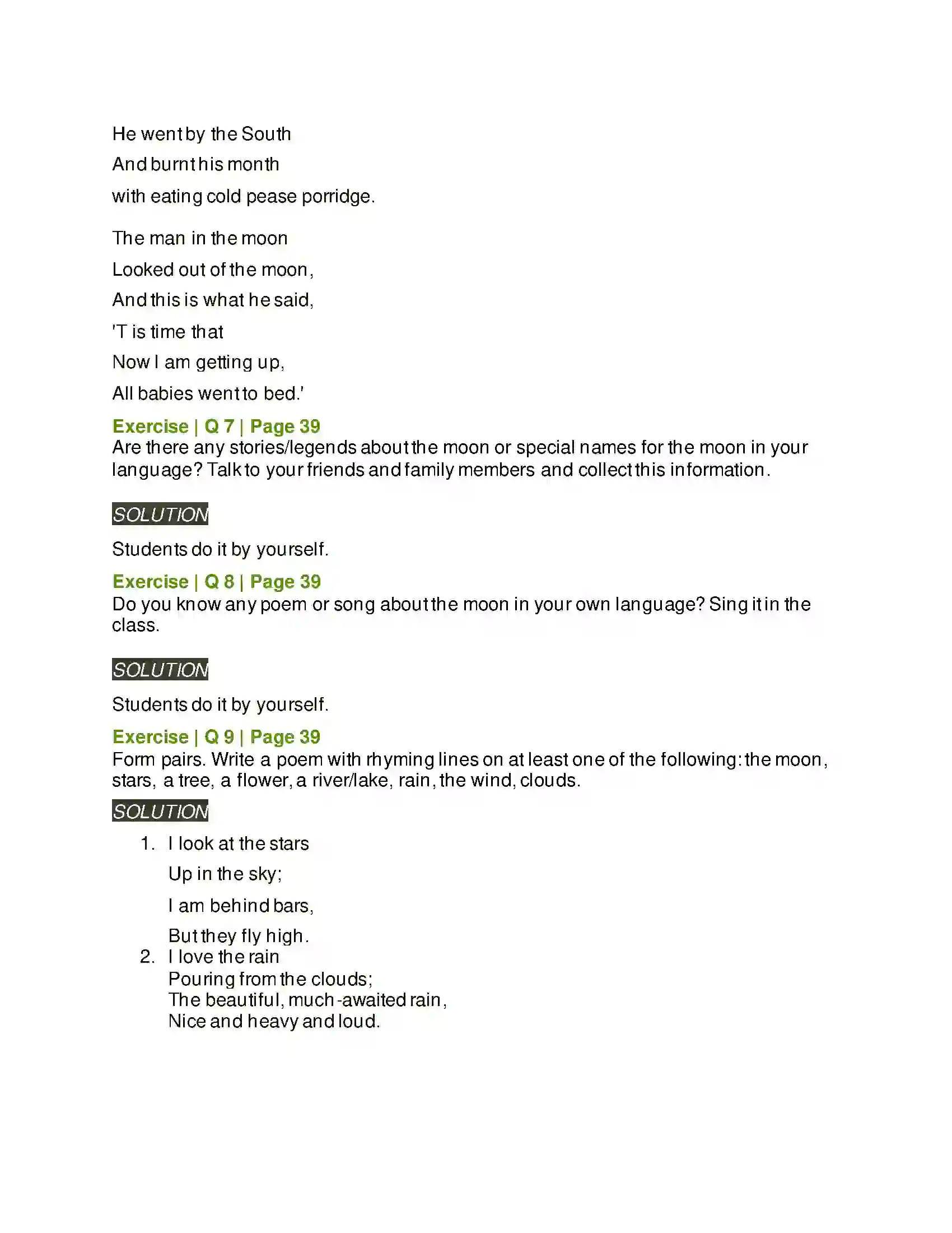 Maharashtra Board Class 6th English 2.5 The Silver House Solution 3
