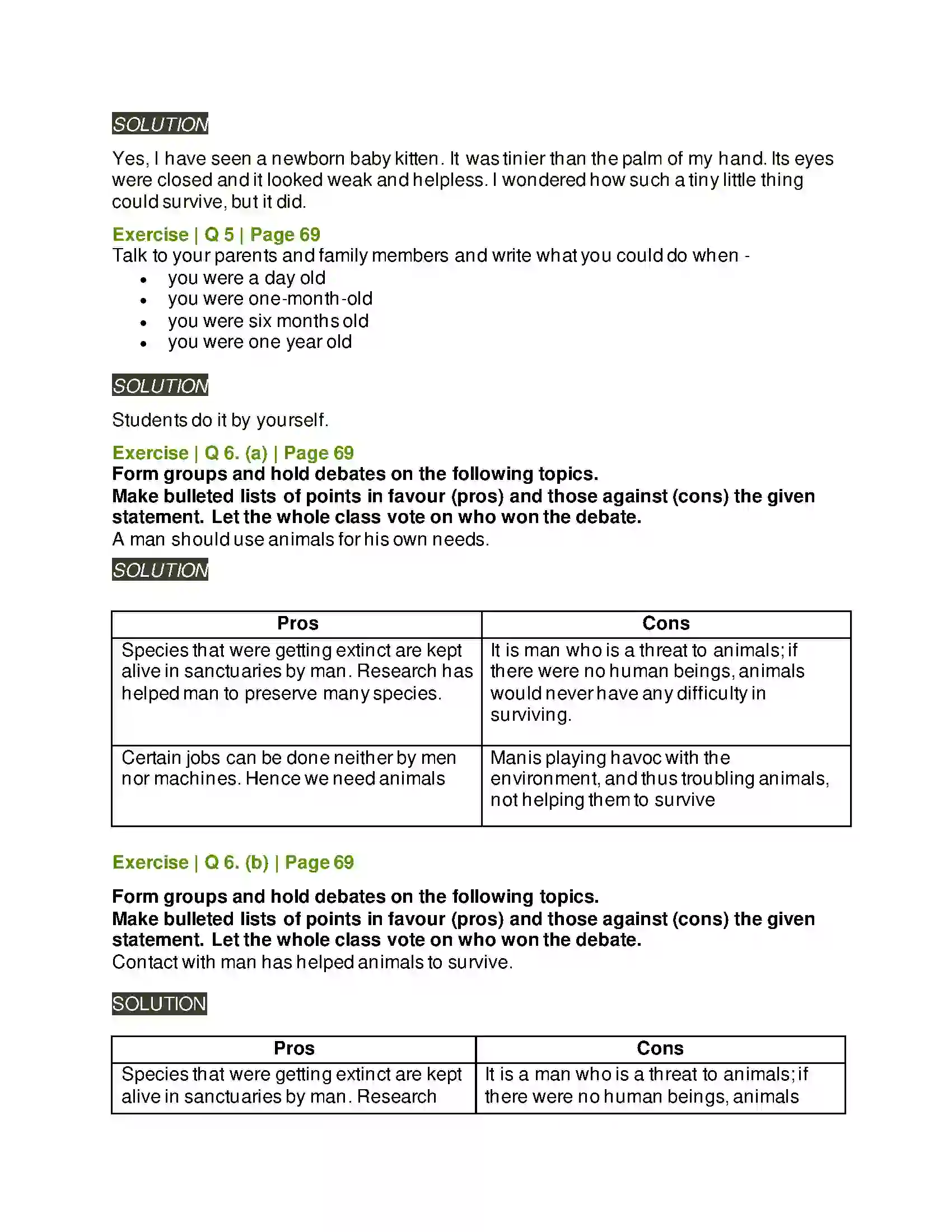 Maharashtra Board Class 6th English 3.5 The Donkey Solution 2