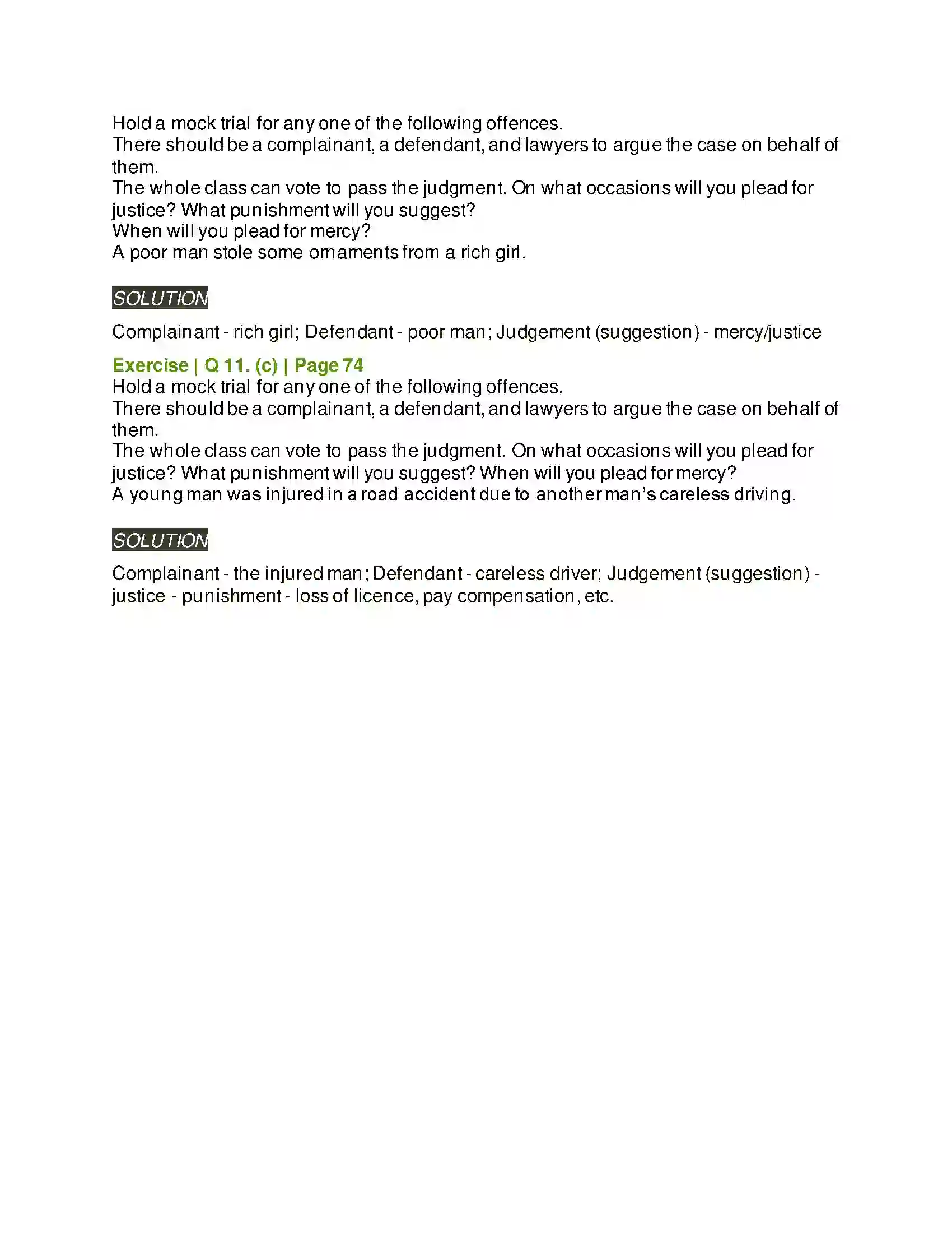 Maharashtra Board Class 6th English 3.6 The Merchant of Venice Solution 7