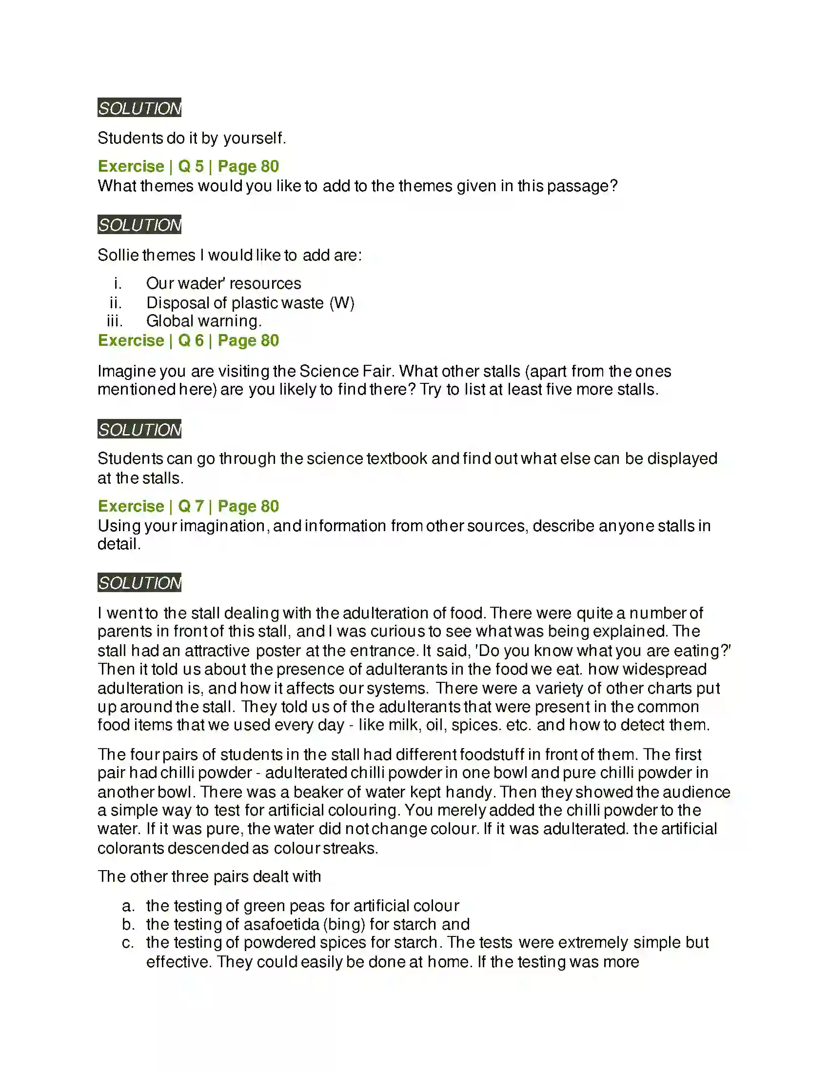 Maharashtra Board Class 6th English 3.7 At the Science Fair Solution 3