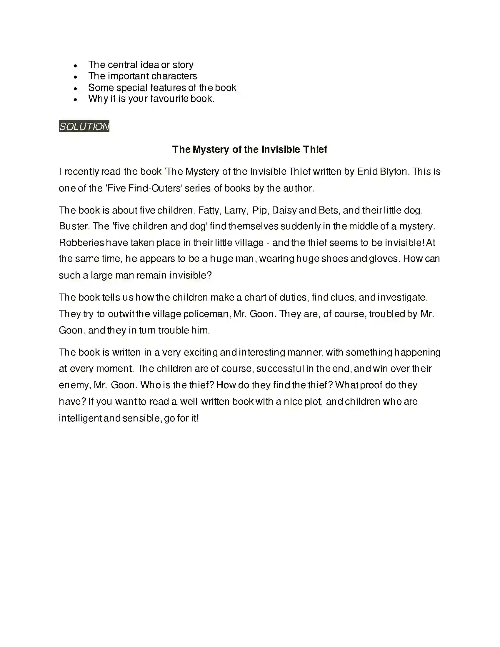 Maharashtra Board Class 6th English 4.6 The Phantom Tollbooth (A Book Review) Solution 4