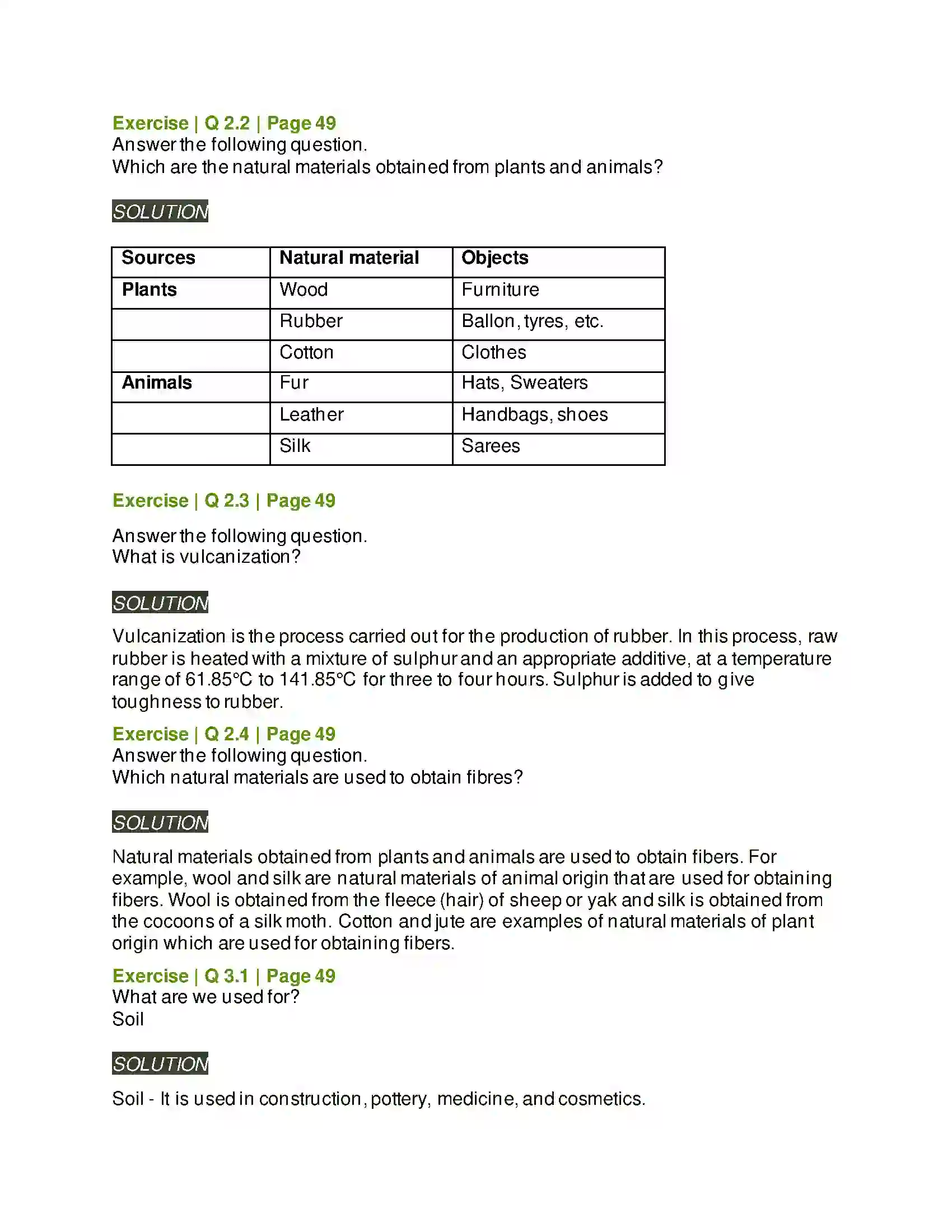 Maharashtra Board Class 6th General Science Substances in Daily Use Solution 2