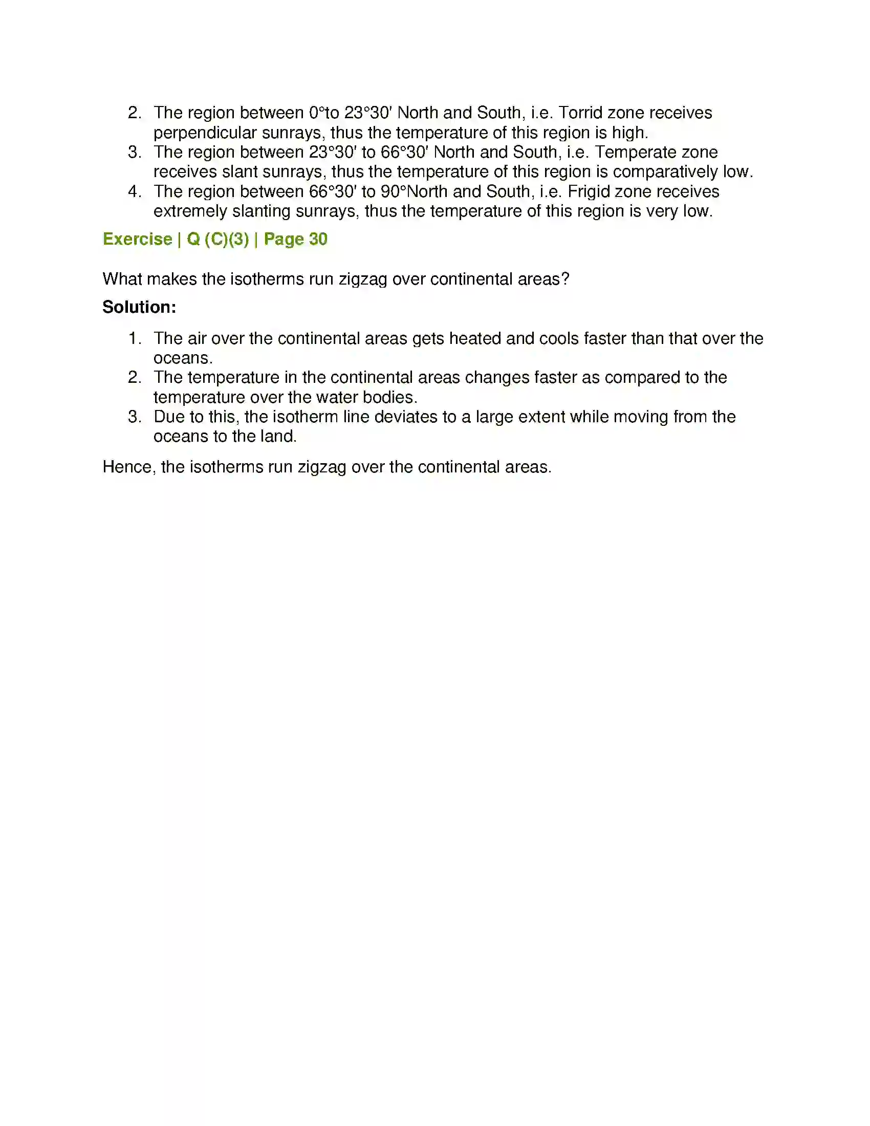 Maharashtra Board Class 6th Geography Temperature Solution 3