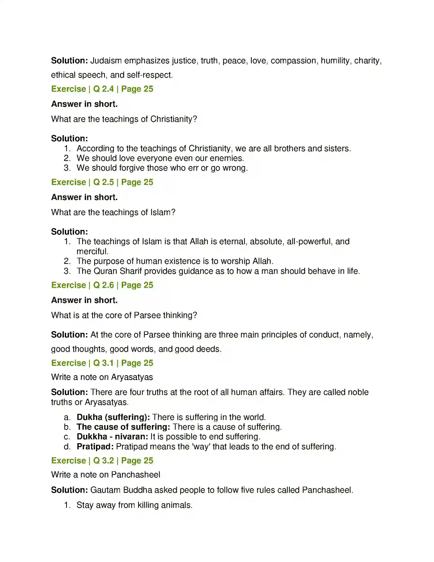 Maharashtra Board Class 6th History and Civics Religious Trends in Ancient India Solution 2