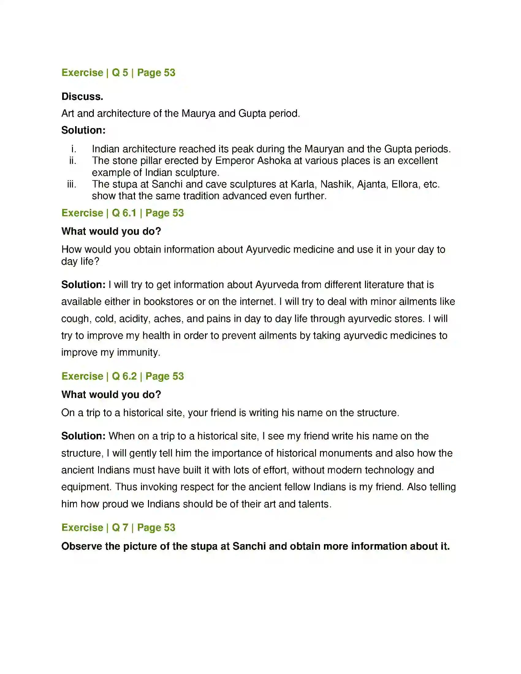 Maharashtra Board Class 6th History and Civics Ancient India Cultural Solution 3