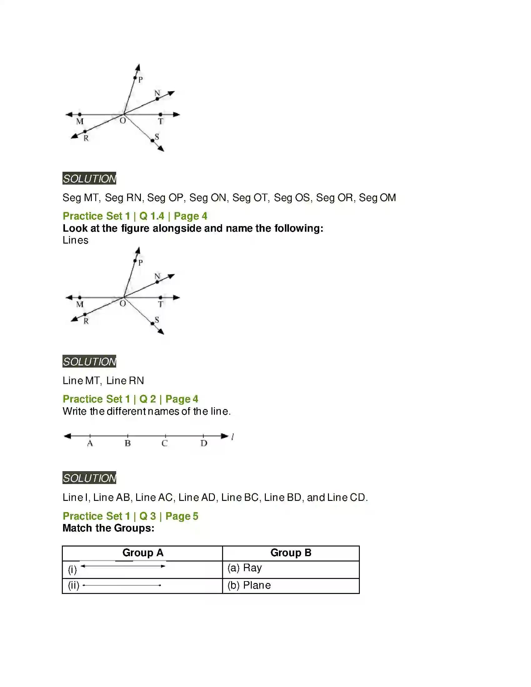 Maharashtra Board Class 6th Mathematics Basic Concepts in Geometry Solution 2