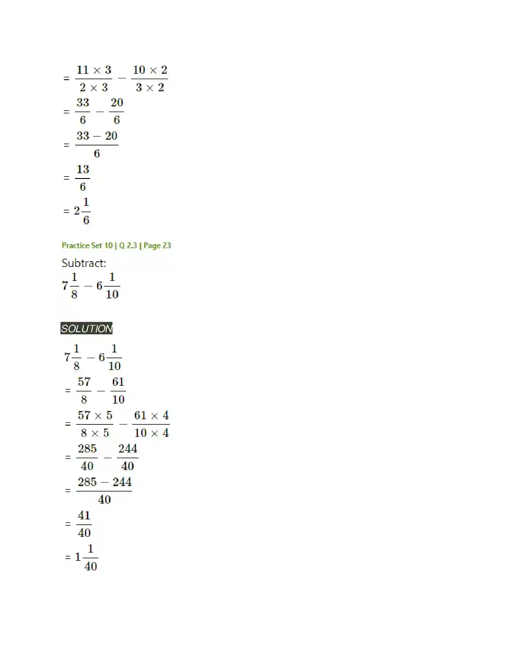 Maharashtra Board Class 6th Mathematics Operations on Fractions Solution 12