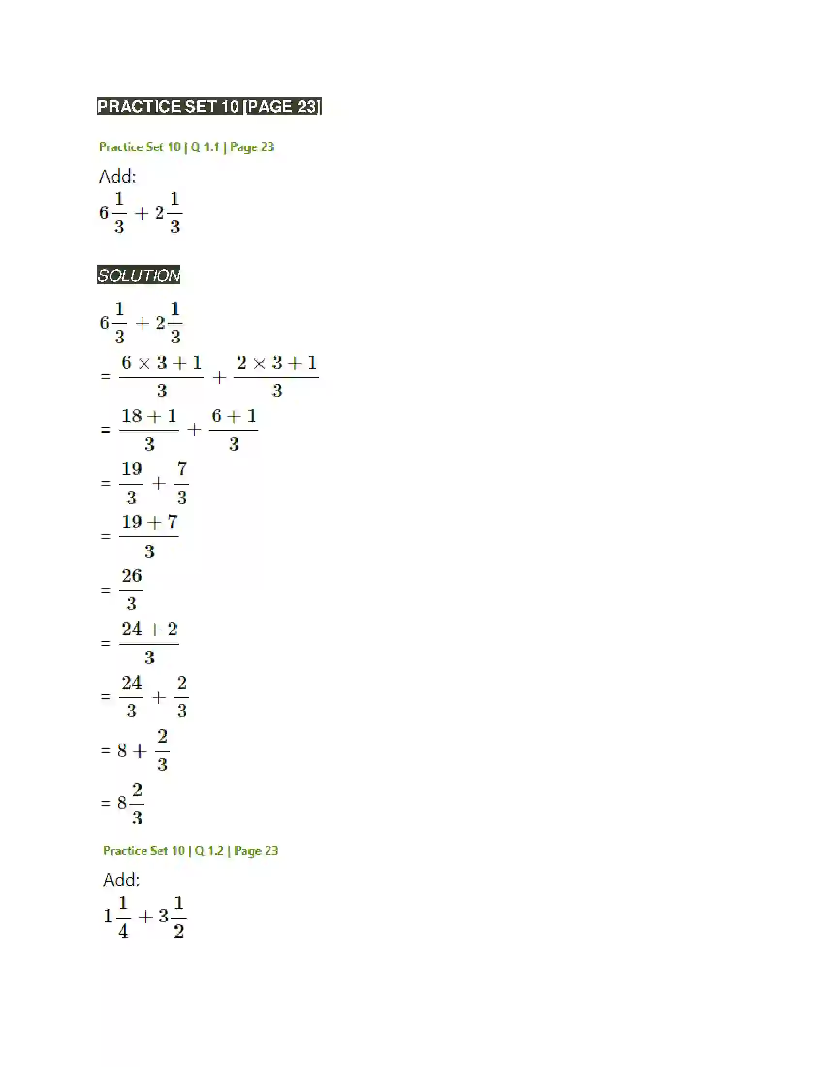 Maharashtra Board Class 6th Mathematics Operations on Fractions Solution 7