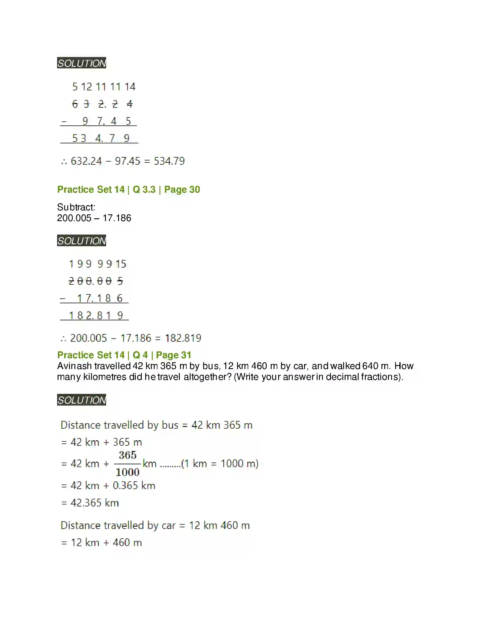 Maharashtra Board Class 6th Mathematics Decimal Fractions Solution 3