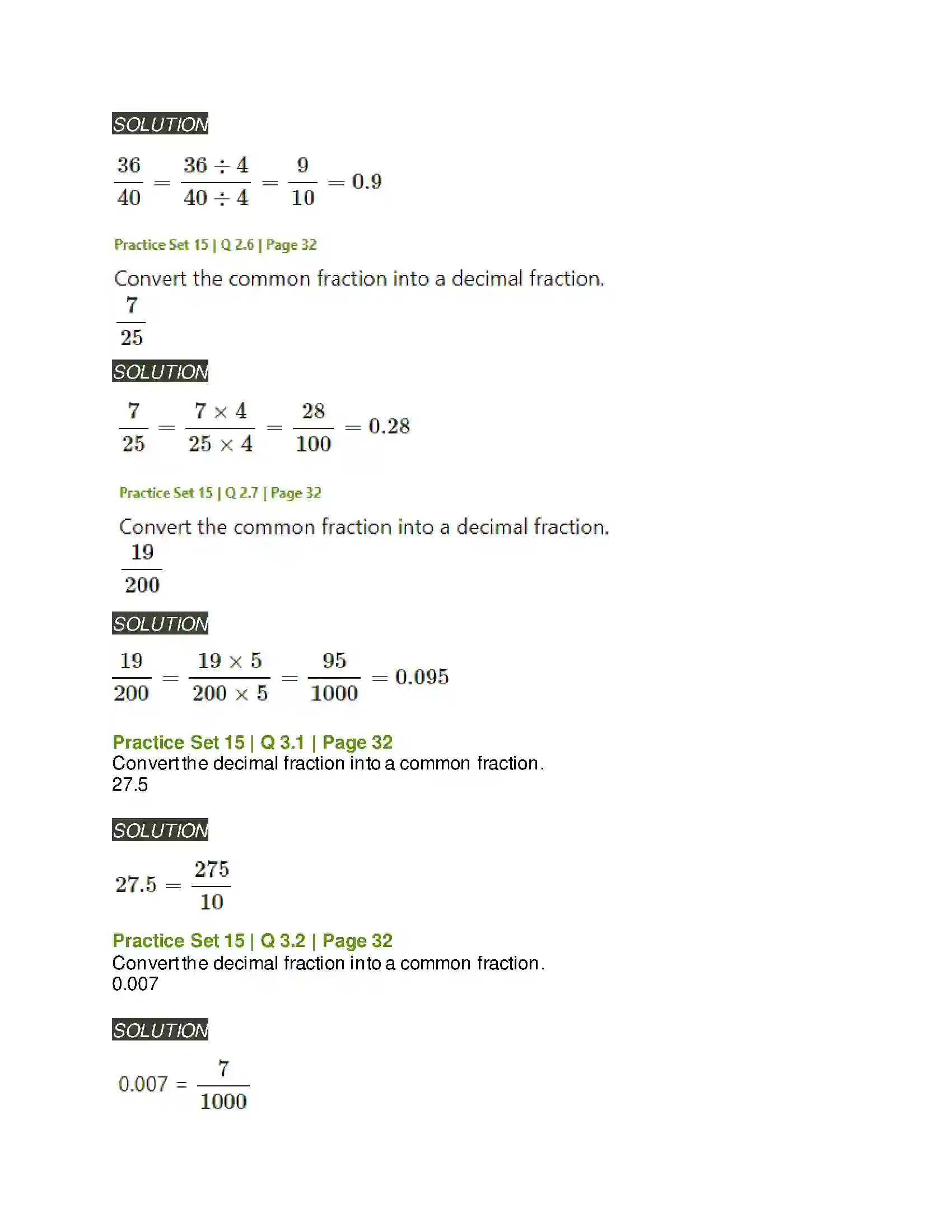 Maharashtra Board Class 6th Mathematics Decimal Fractions Solution 9