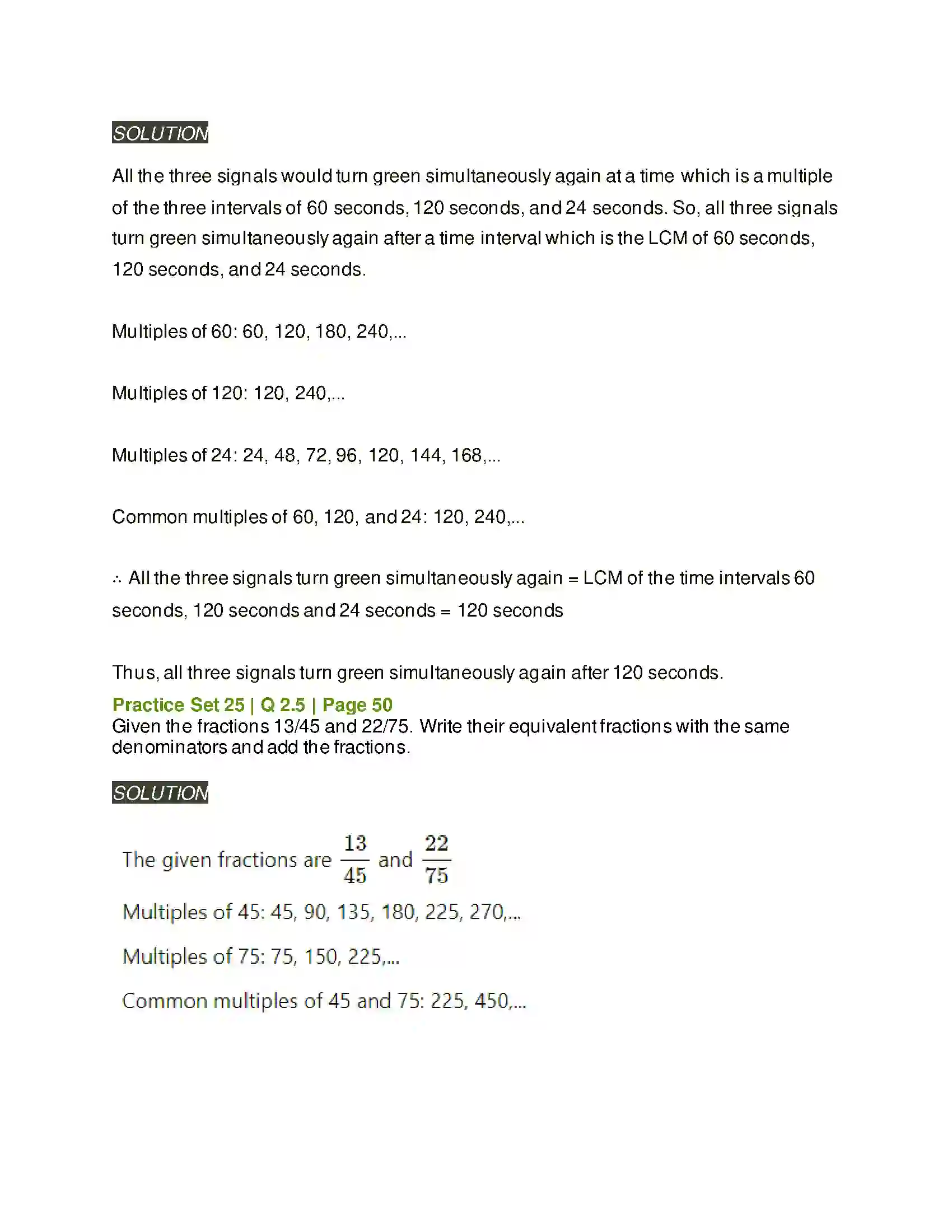 Maharashtra Board Class 6th Mathematics HCF-LCM Solution 10