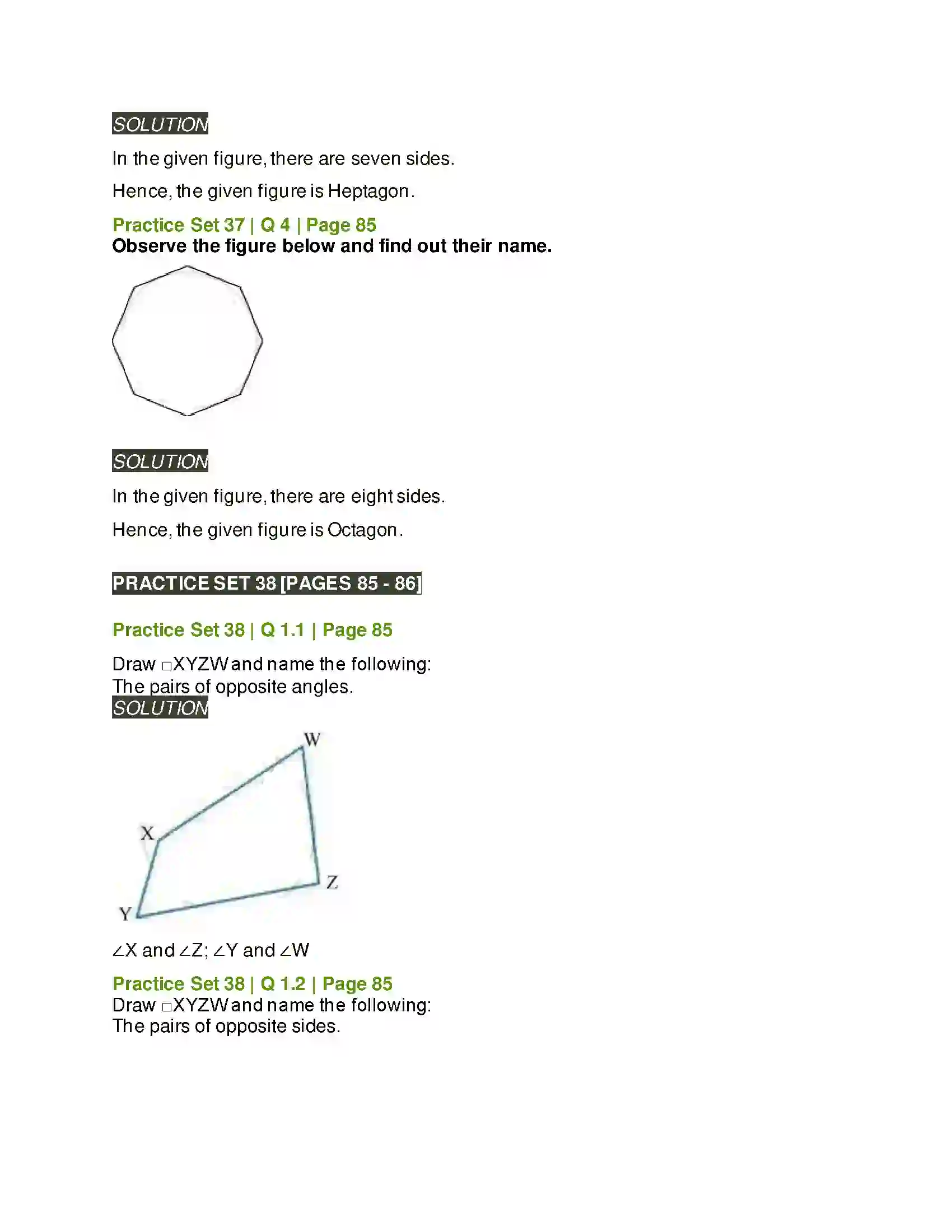 Maharashtra Board Class 6th Mathematics Quadrilaterals Solution 2