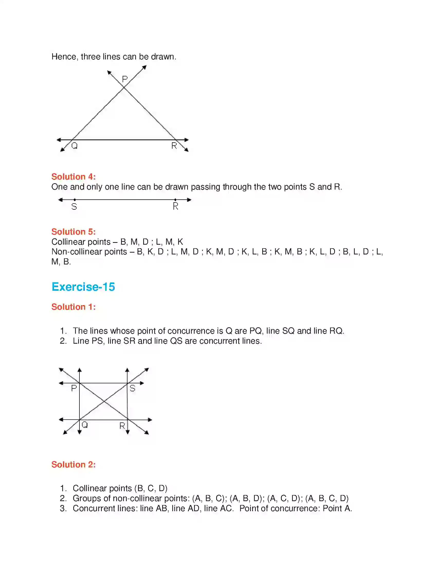 Maharashtra Board Class 6th Mathematics Point, Line, Plane Solution 2