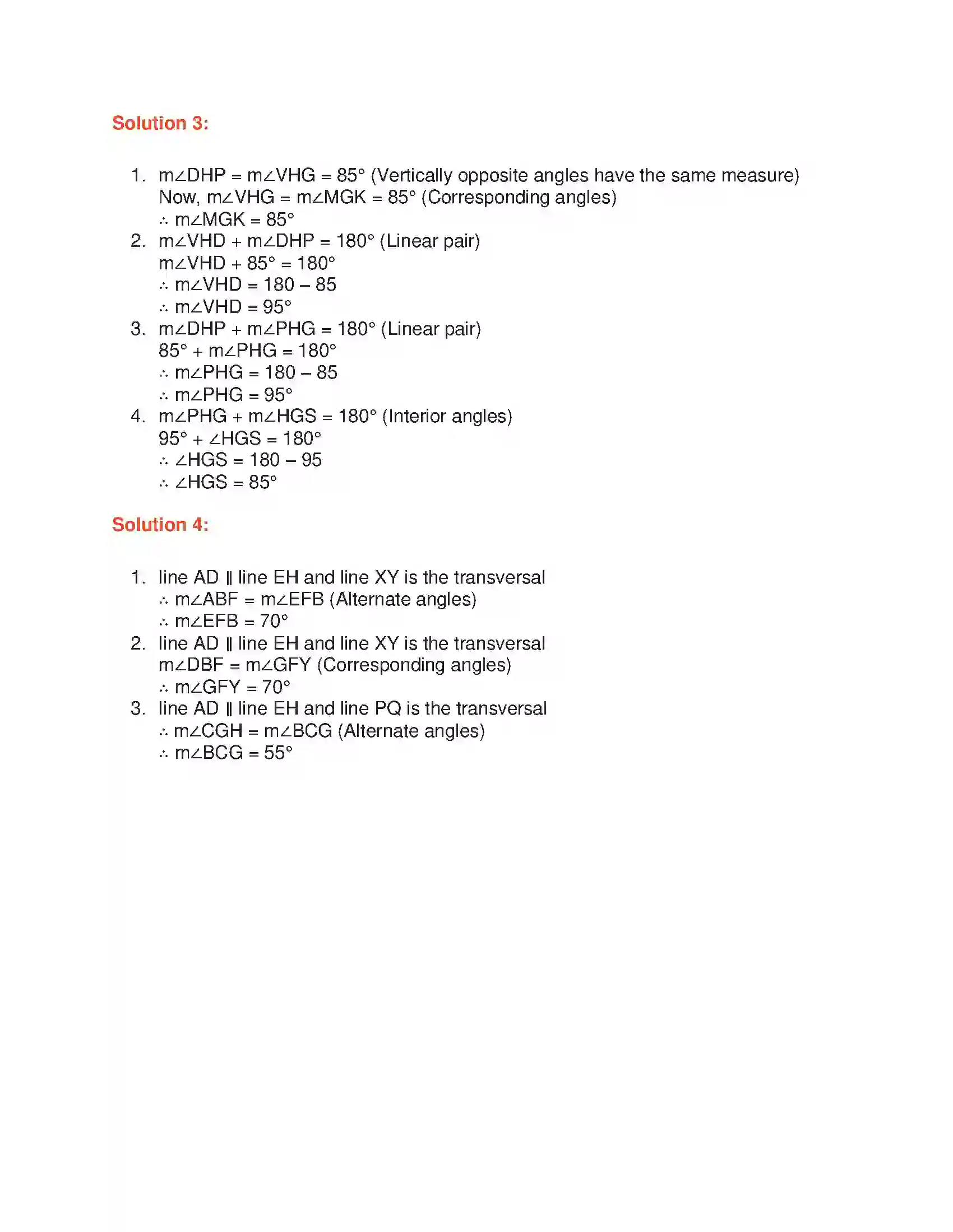 Maharashtra Board Class 6th Mathematics Pairs of Angles Solution 5