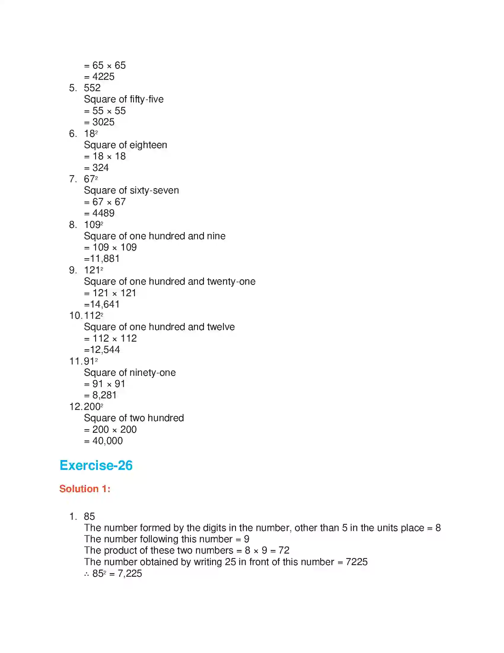 Maharashtra Board Class 6th Mathematics Squares and Square Roots Solution 2