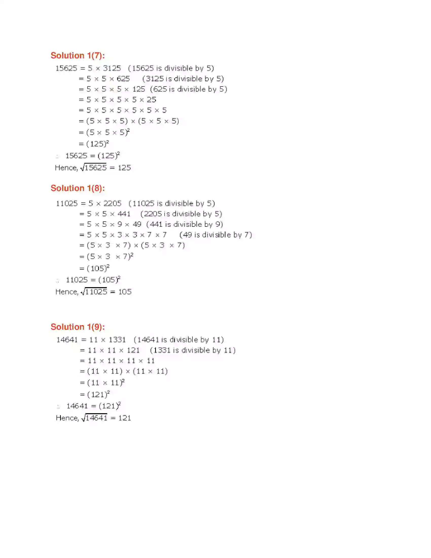 Maharashtra Board Class 6th Mathematics Squares and Square Roots Solution 6