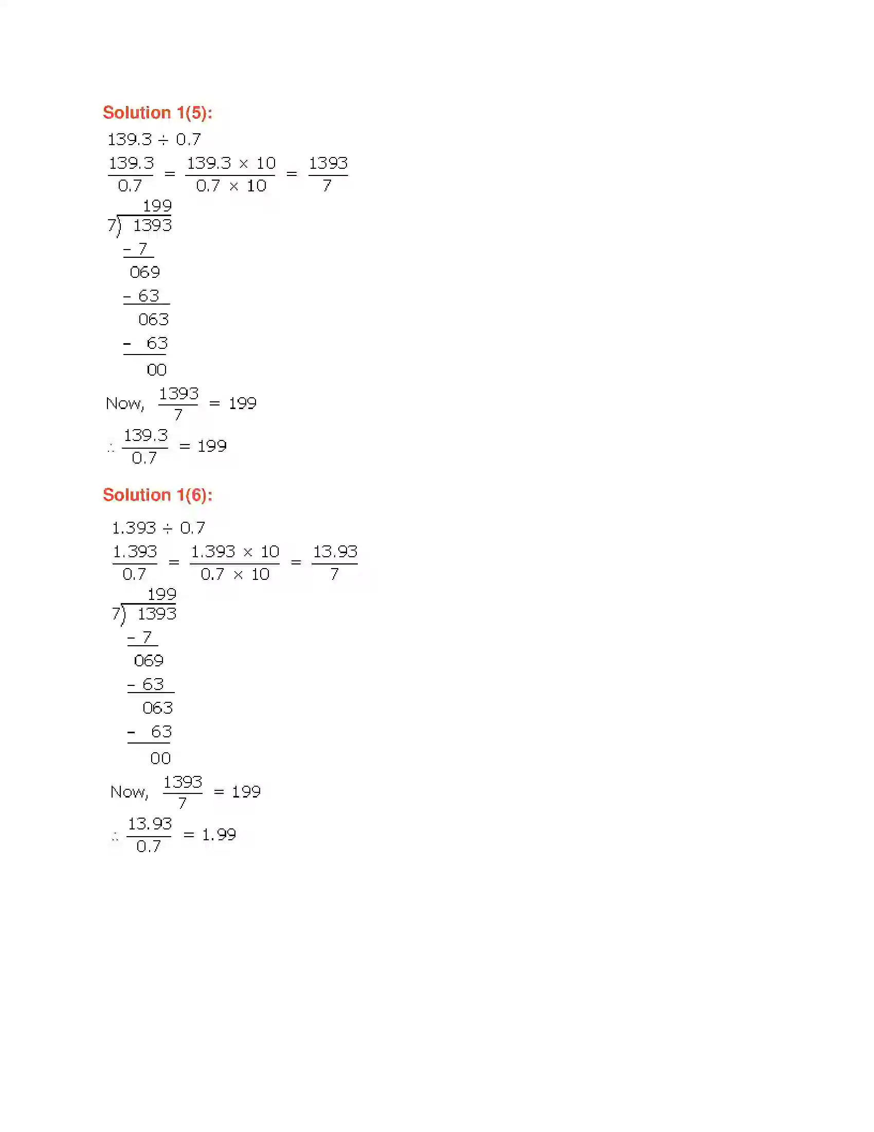 Maharashtra Board Class 6th Mathematics Decimal Fractions-Division Solution 11