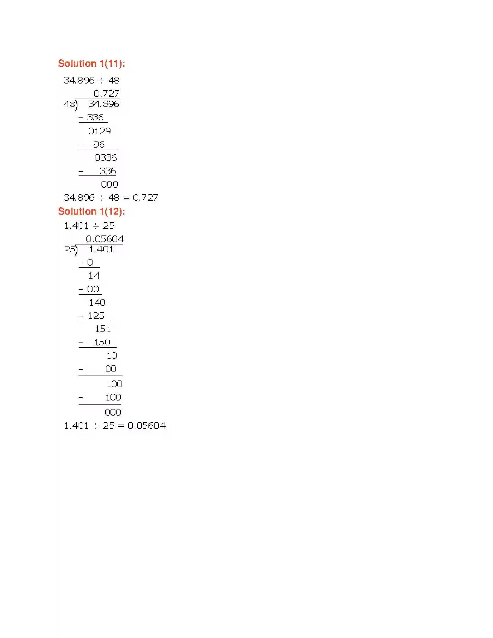 Maharashtra Board Class 6th Mathematics Decimal Fractions-Division Solution 8