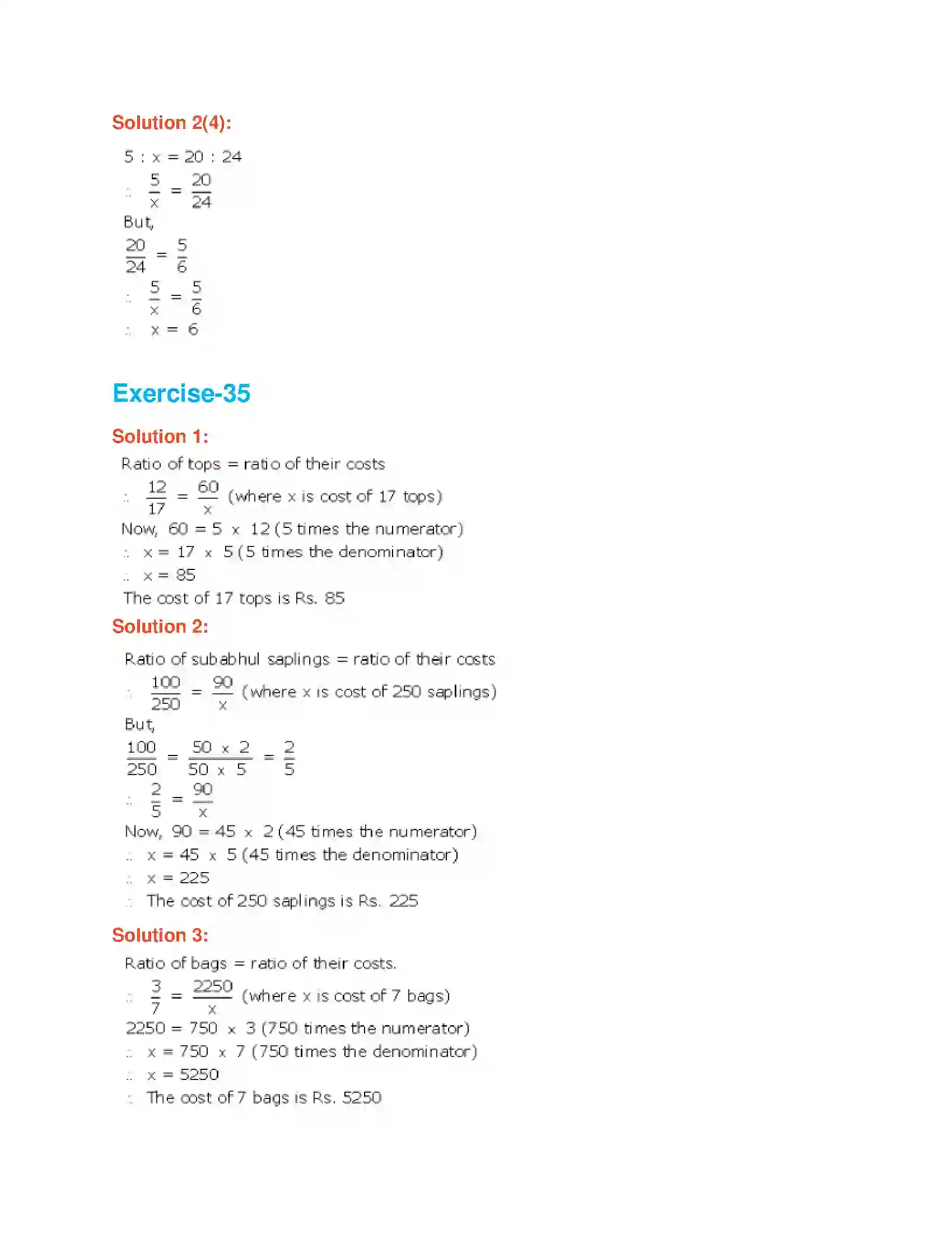 Maharashtra Board Class 6th Mathematics Ratio and Proportion Solution 8