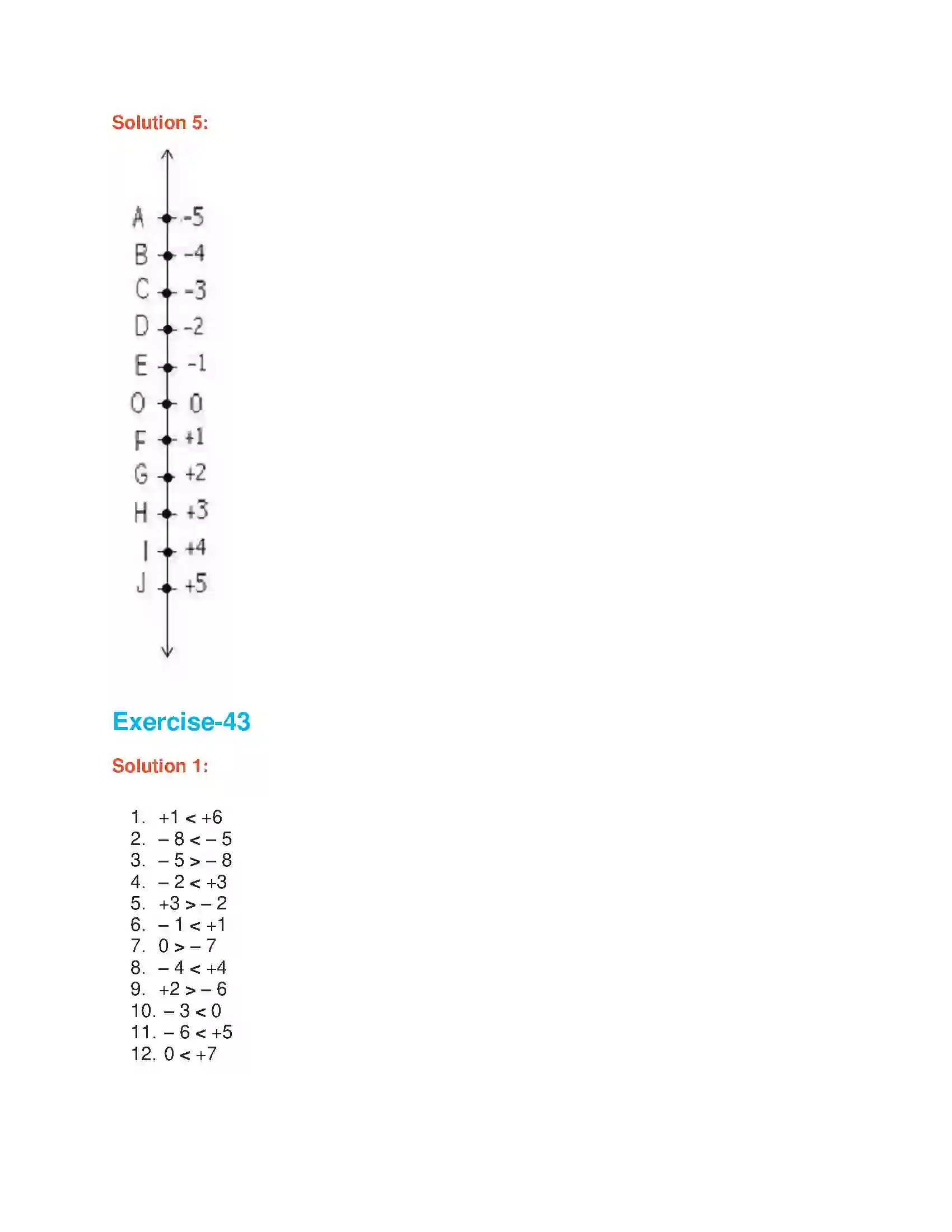 Maharashtra Board Class 6th Mathematics Integers Solution 2