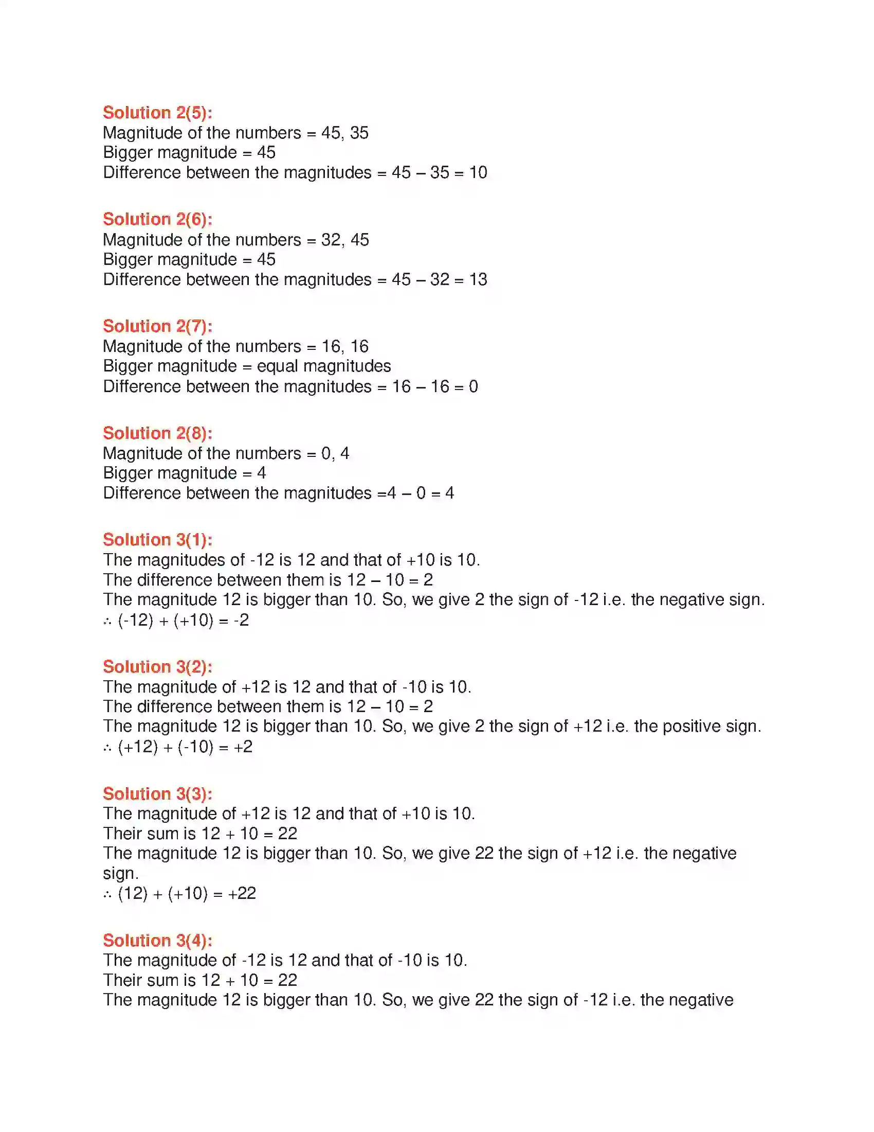 Maharashtra Board Class 6th Mathematics Integers Solution 4