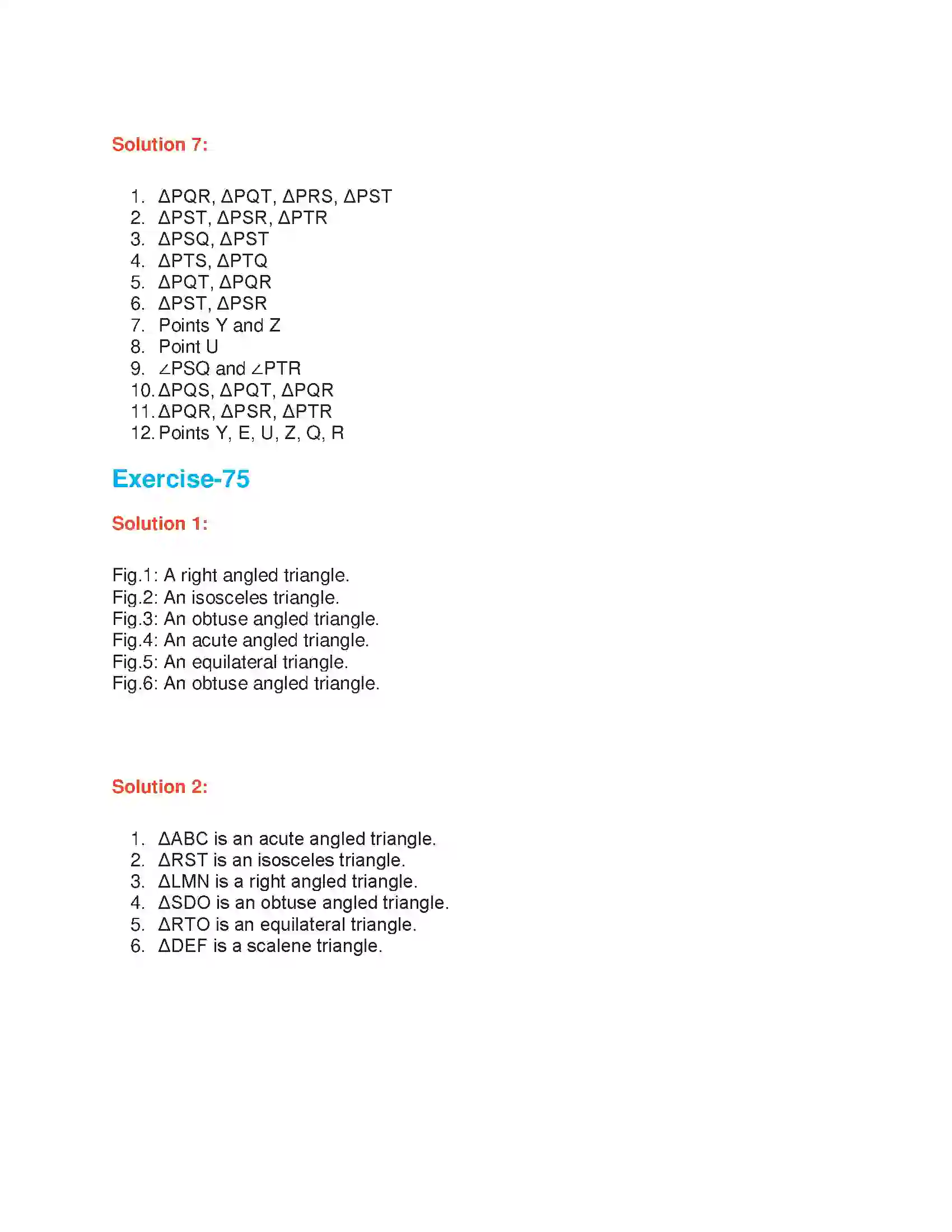 Maharashtra Board Class 6th Mathematics Triangles and Types of Triangles Solution 2