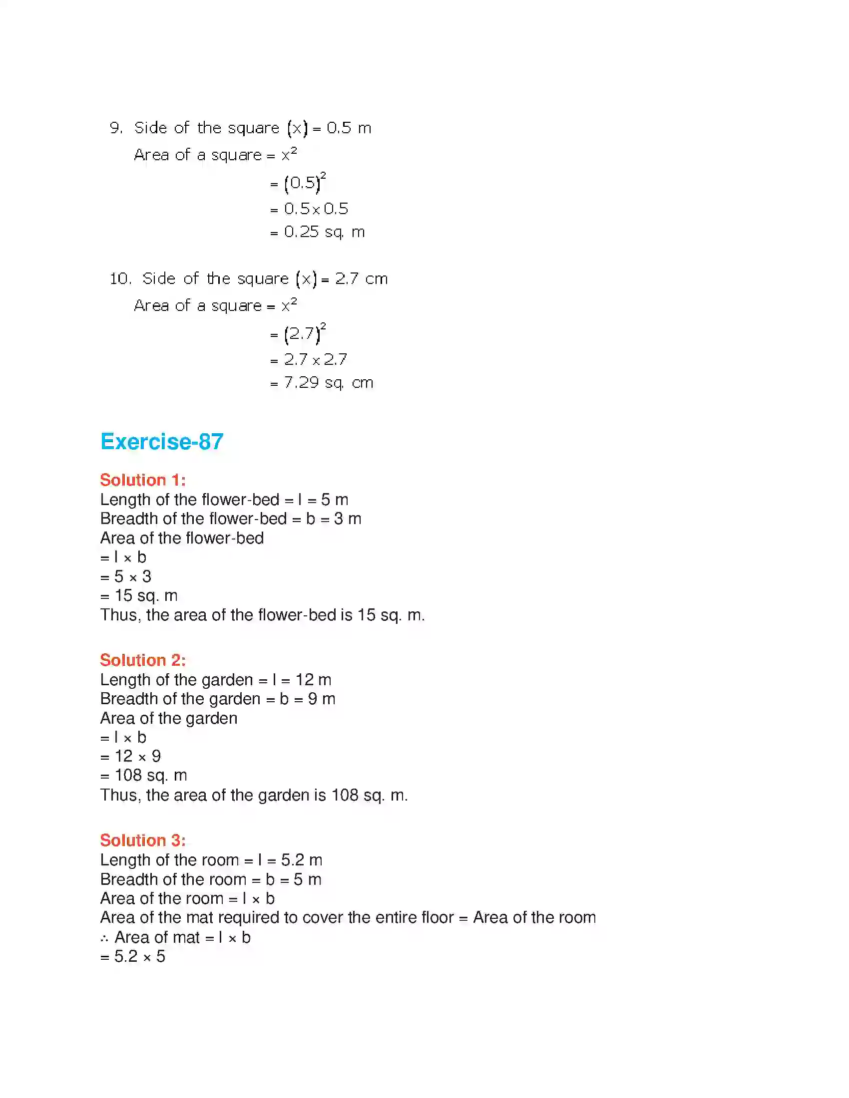 Maharashtra Board Class 6th Mathematics Area Solution 4