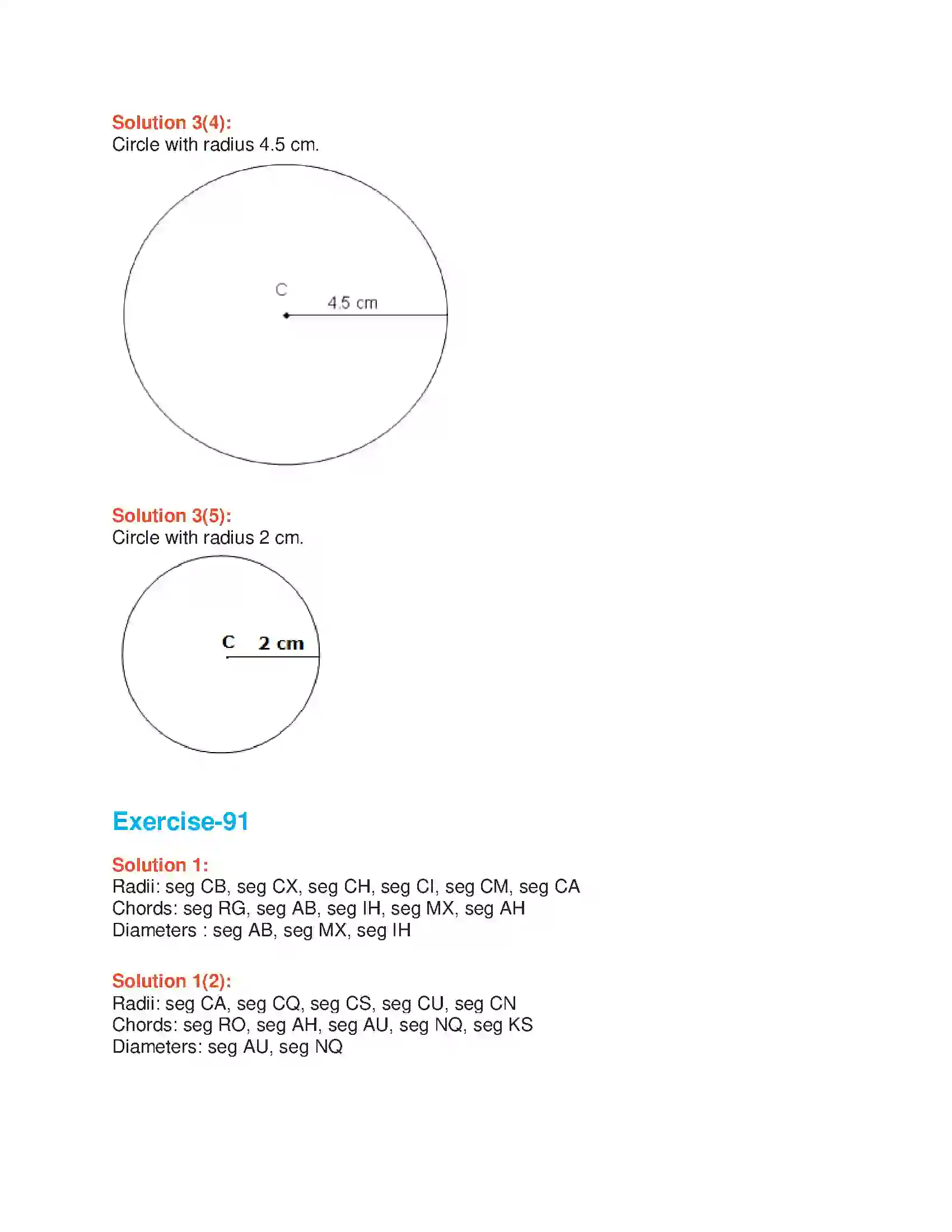 Maharashtra Board Class 6th Mathematics Circle Solution 3