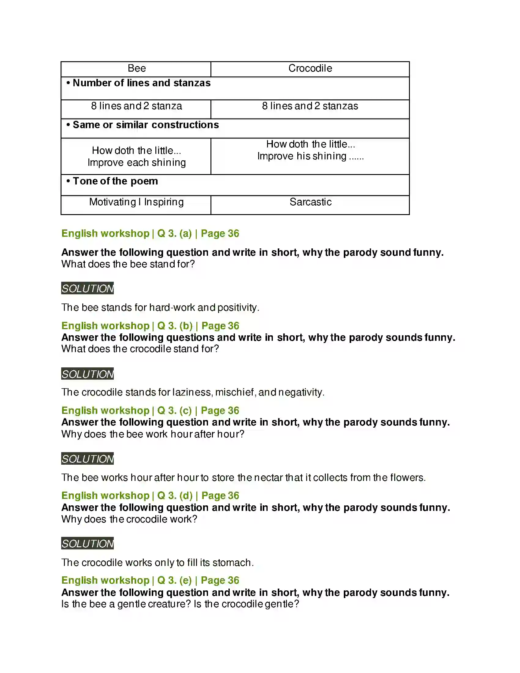 Maharashtra Board Class 7th English How Doth the Little Busy Bee Solution 2