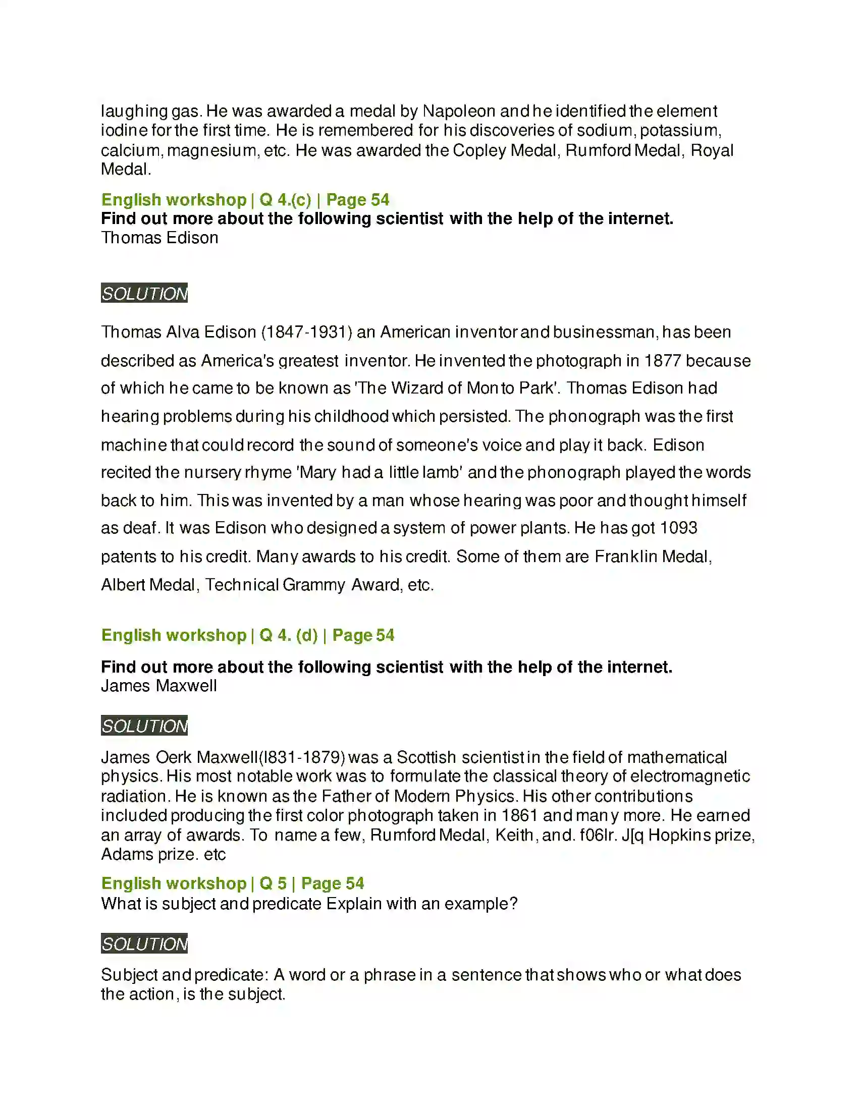 Maharashtra Board Class 7th English Great Scientists Solution 3