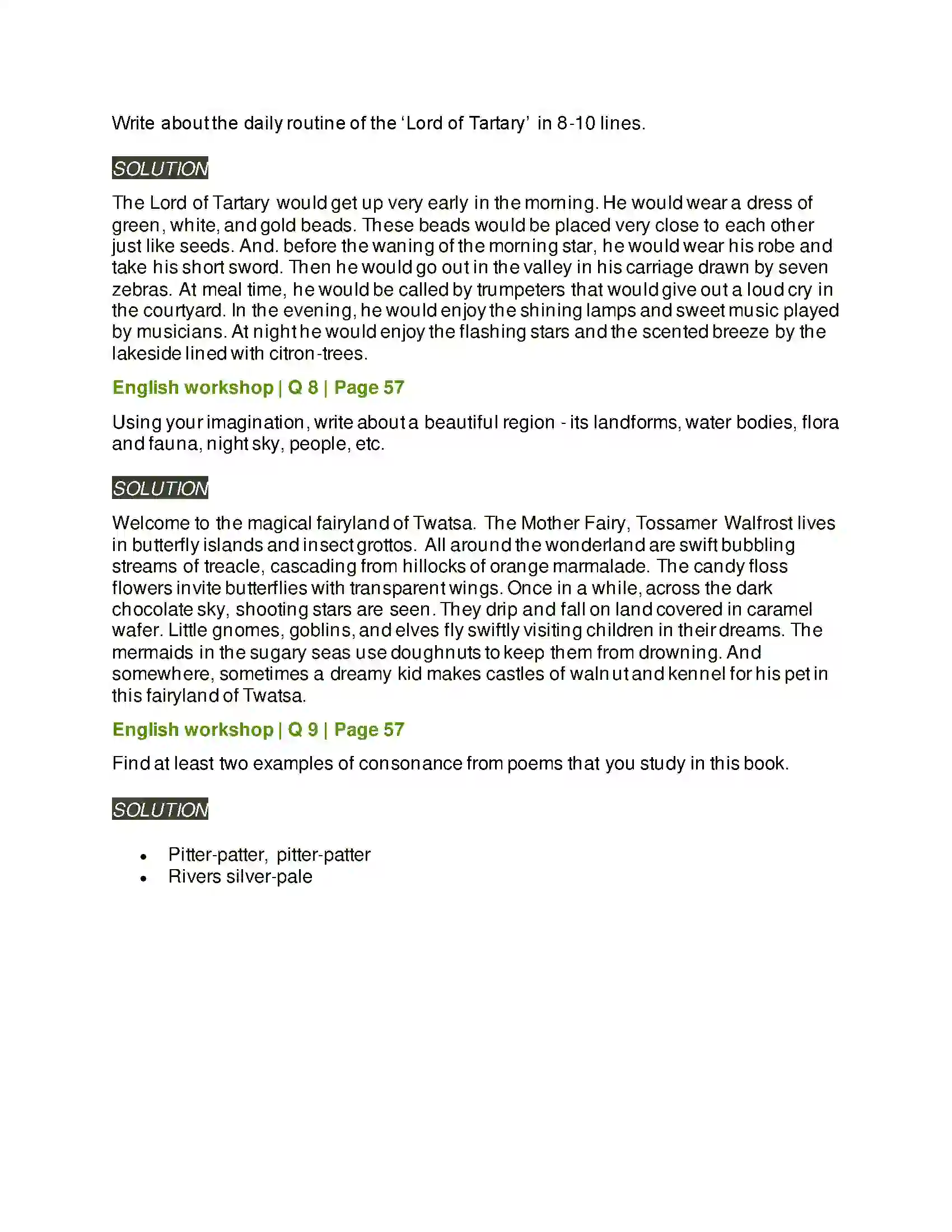 Maharashtra Board Class 7th English Tartary Solution 3