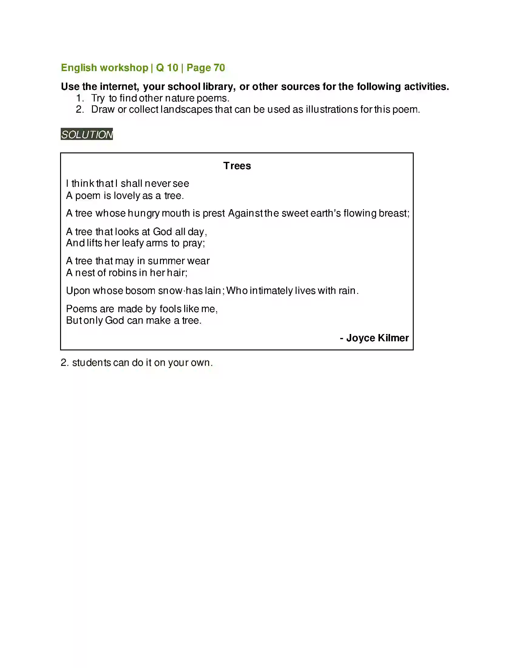 Maharashtra Board Class 7th English The Brook Solution 4