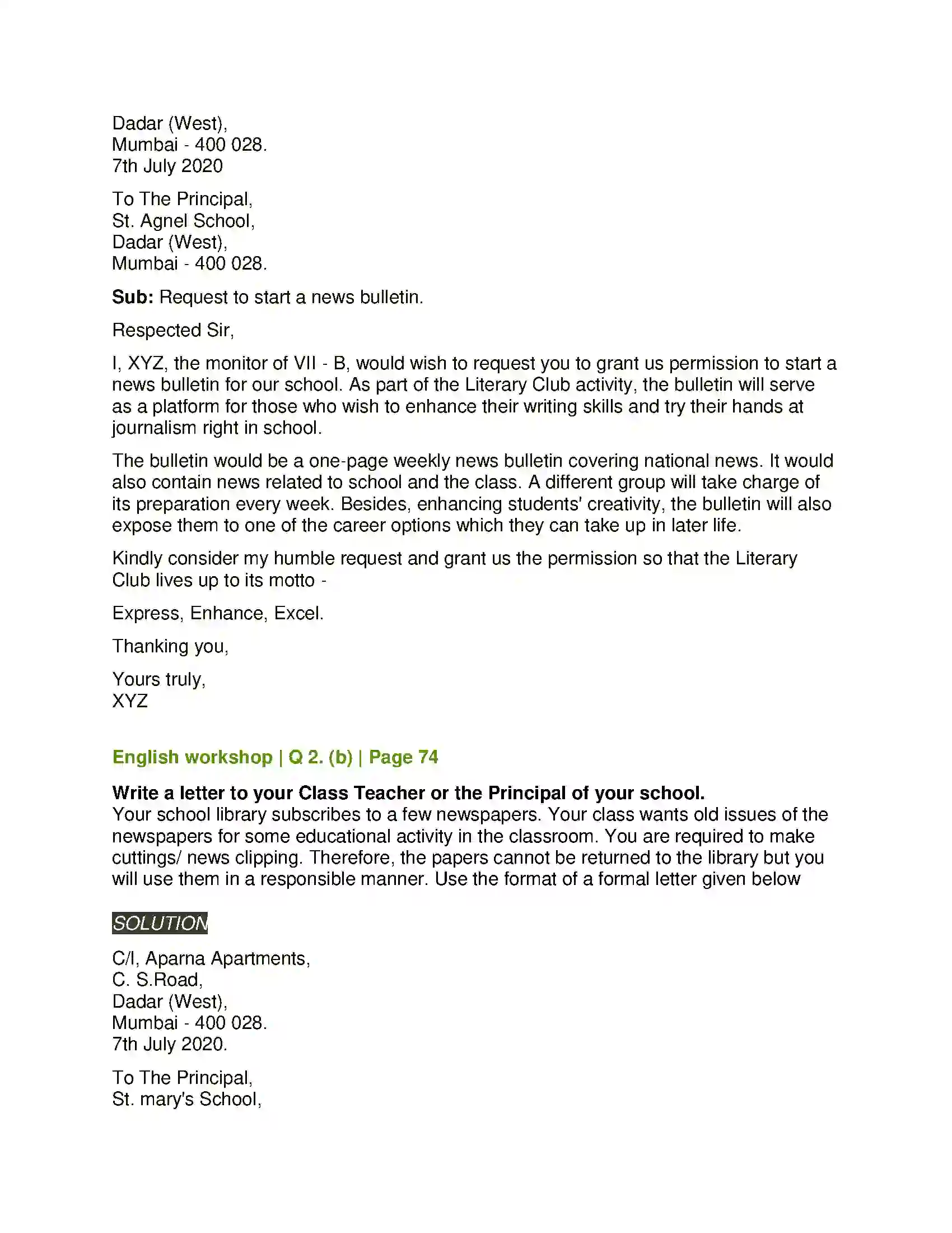 Maharashtra Board Class 7th English News Analysis Solution 2