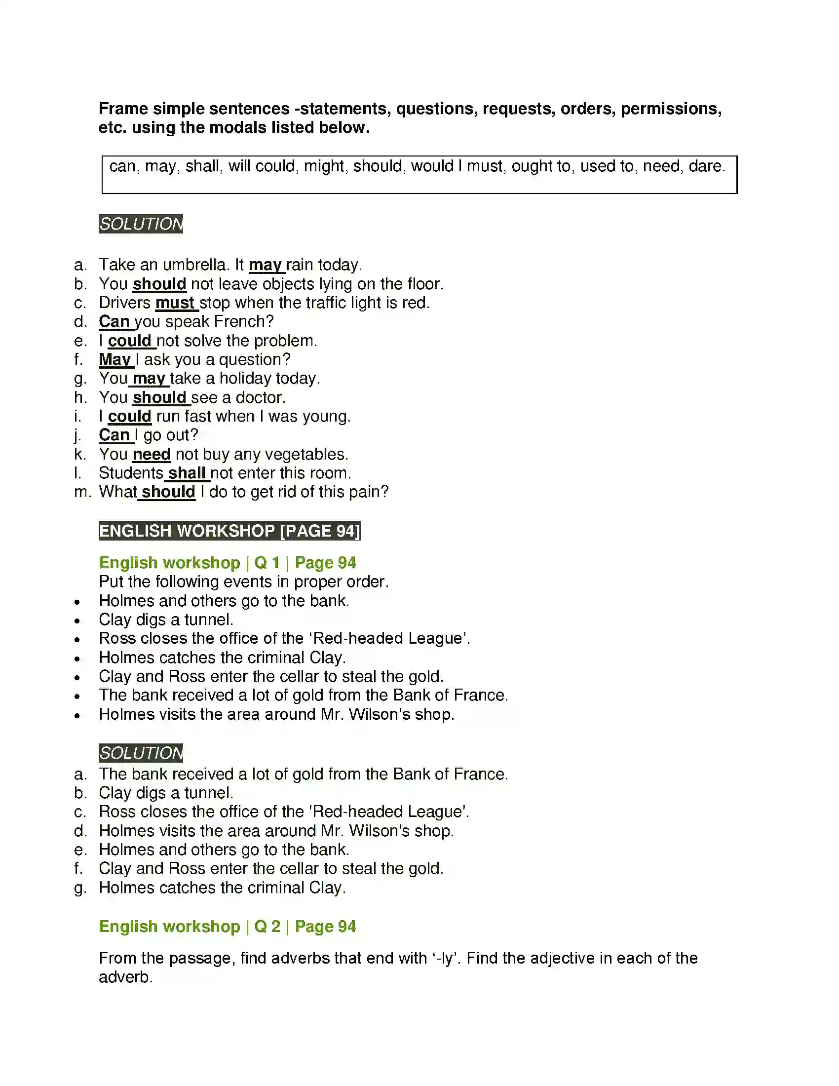 Maharashtra Board Class 7th English The Red-Headed League Solution 4