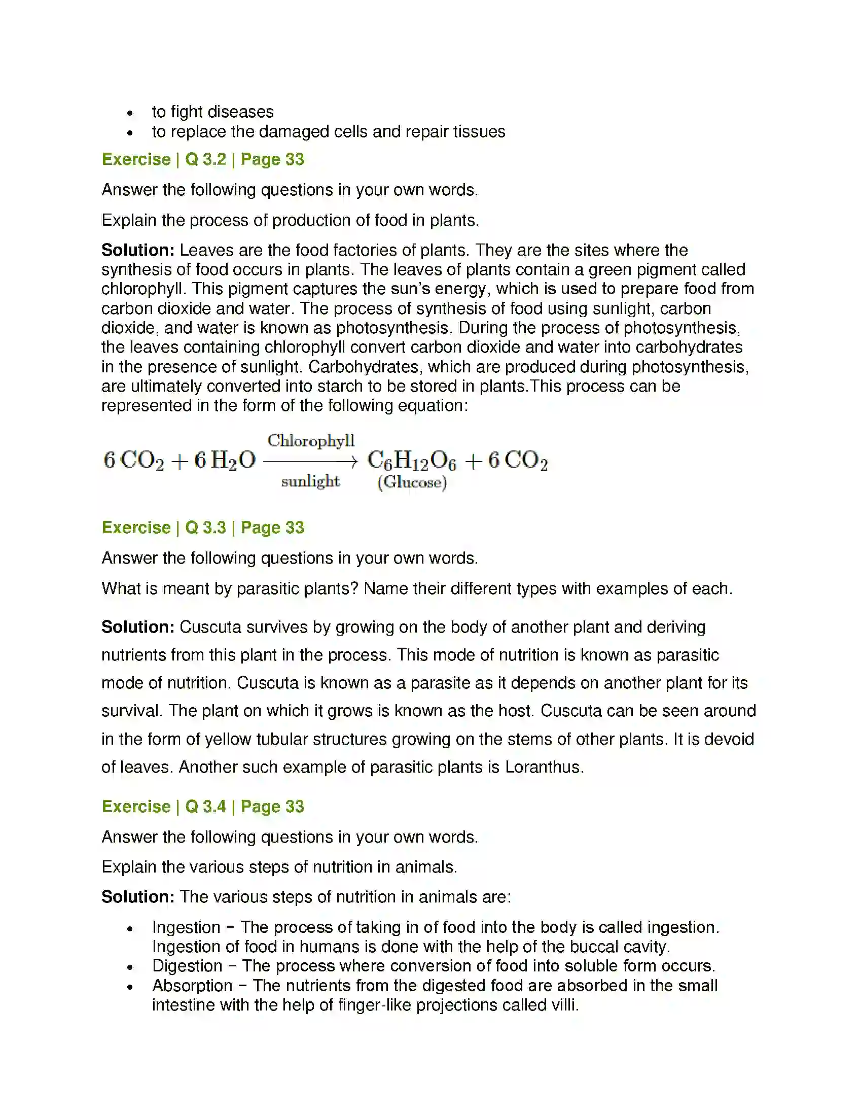 Maharashtra Board Class 7th General Science Nutrition in Living Organisms Solution 6