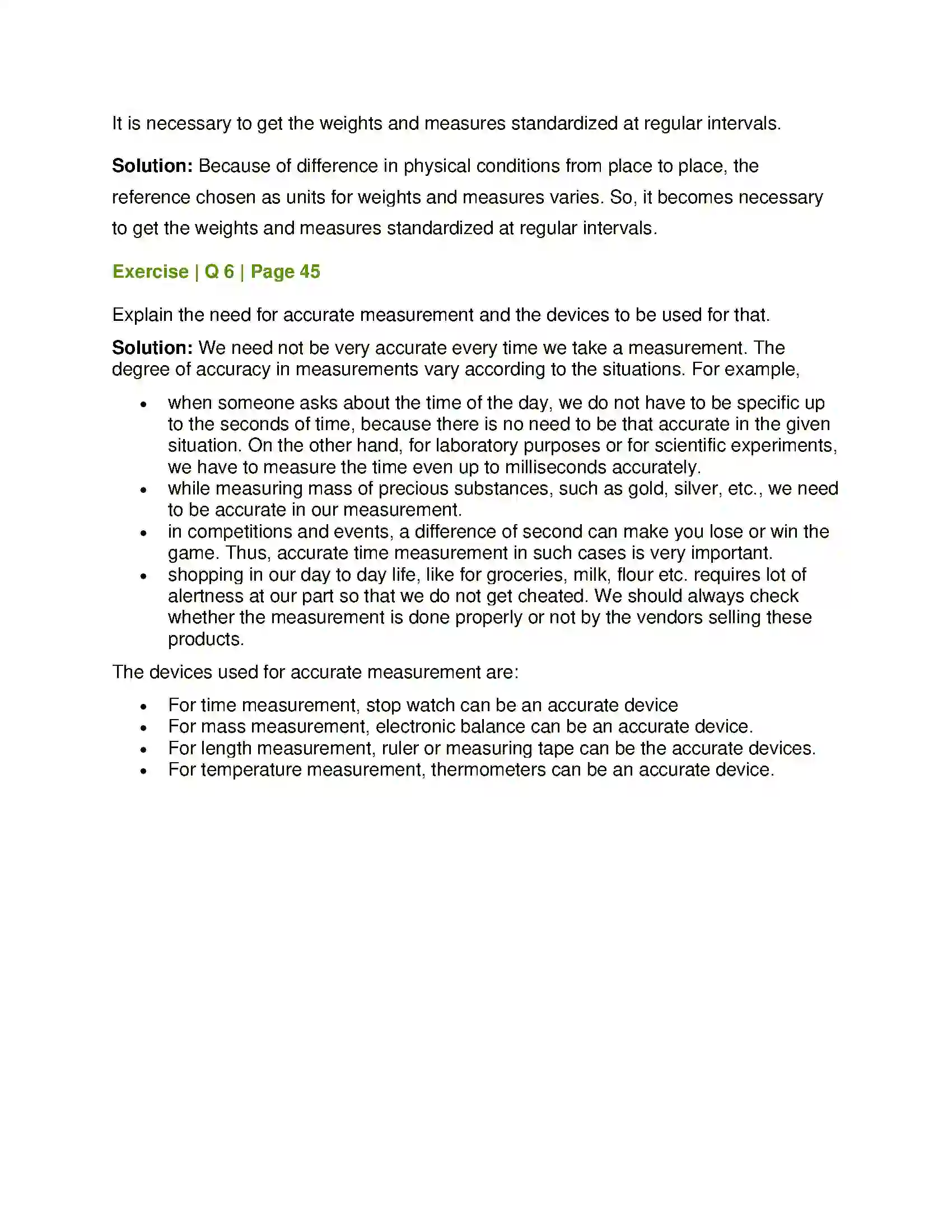 Maharashtra Board Class 7th General Science Measurement of Physical Quantities Solution 4