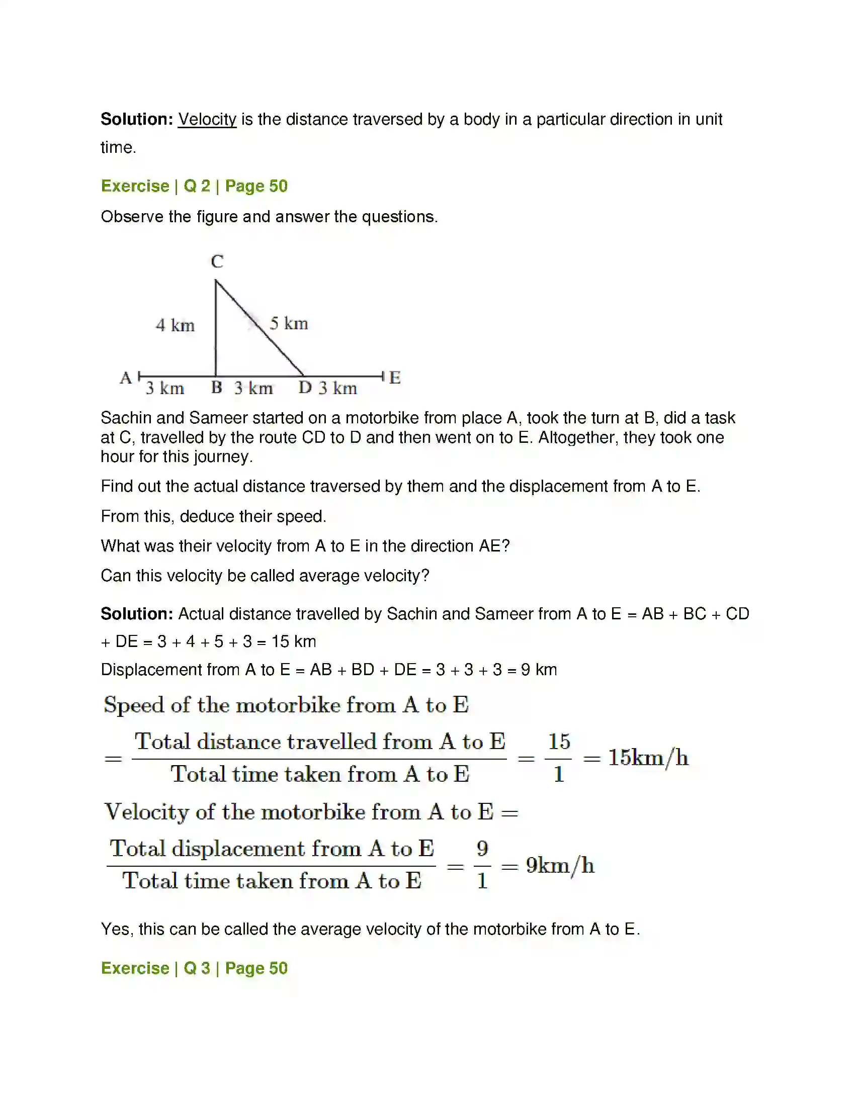 Maharashtra Board Class 7th General Science Motion, Force and Work Solution 3