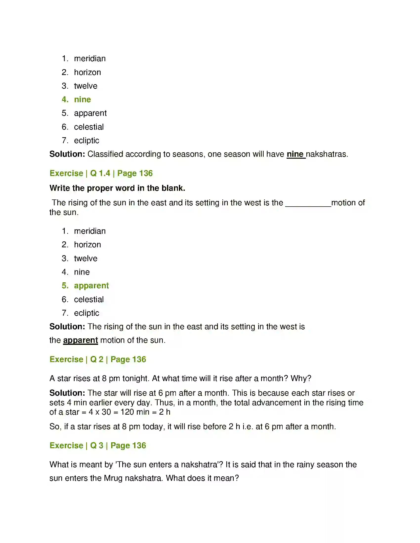 Maharashtra Board Class 7th General Science In the World of Stars Solution 2