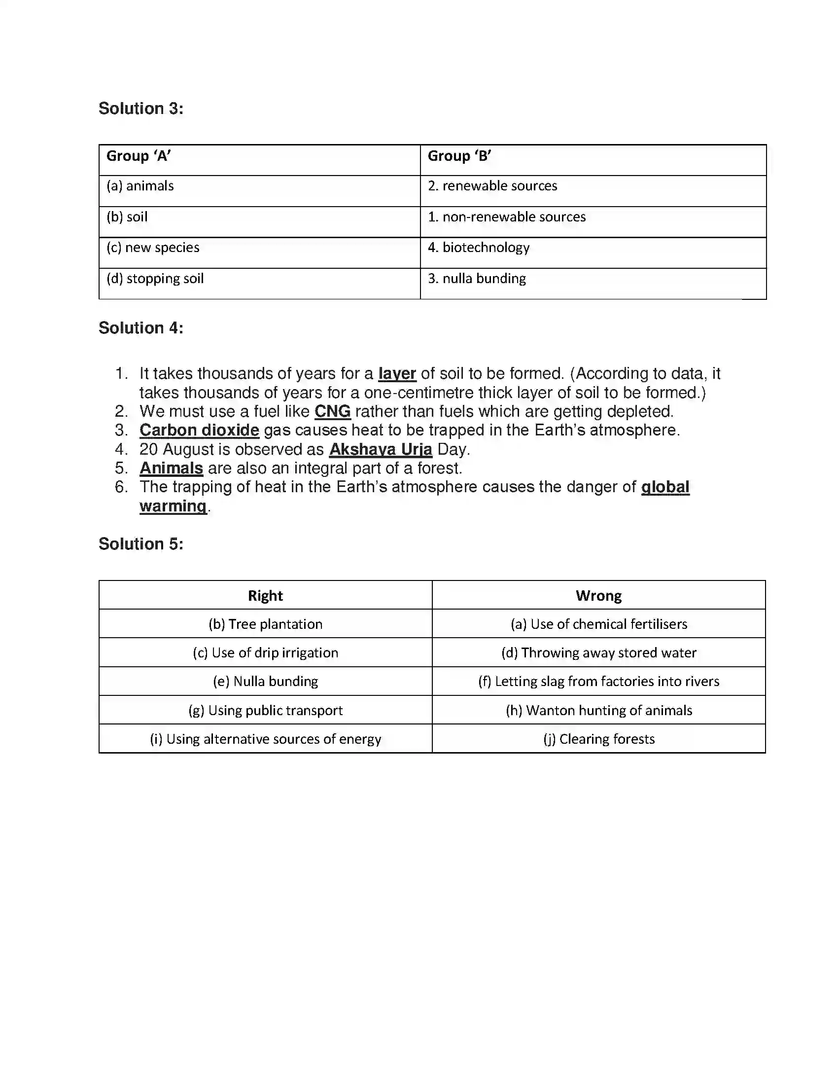 Maharashtra Board Class 7th General Science Natural Resource Solution 3