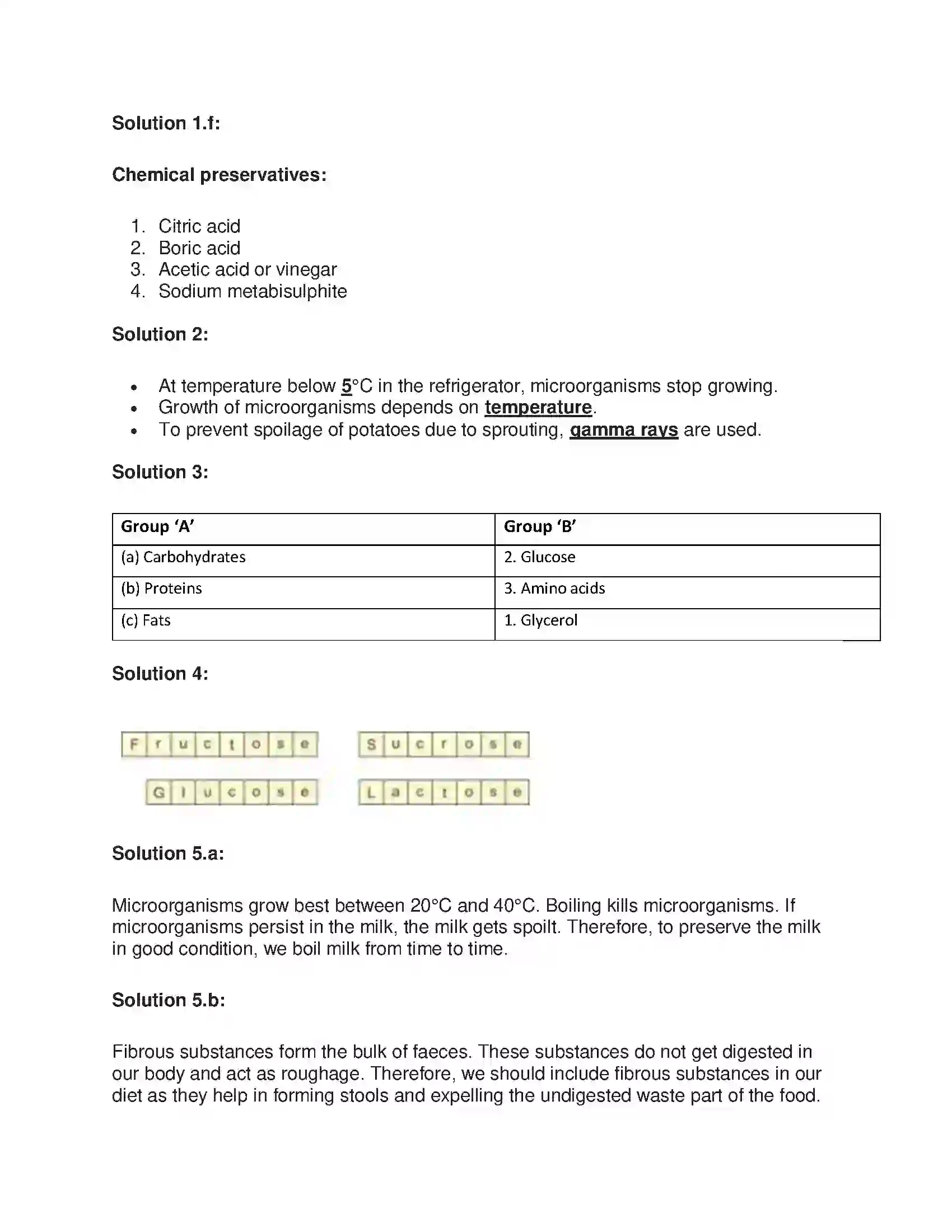 Maharashtra Board Class 7th General Science Food and Protection of Food Solution 2