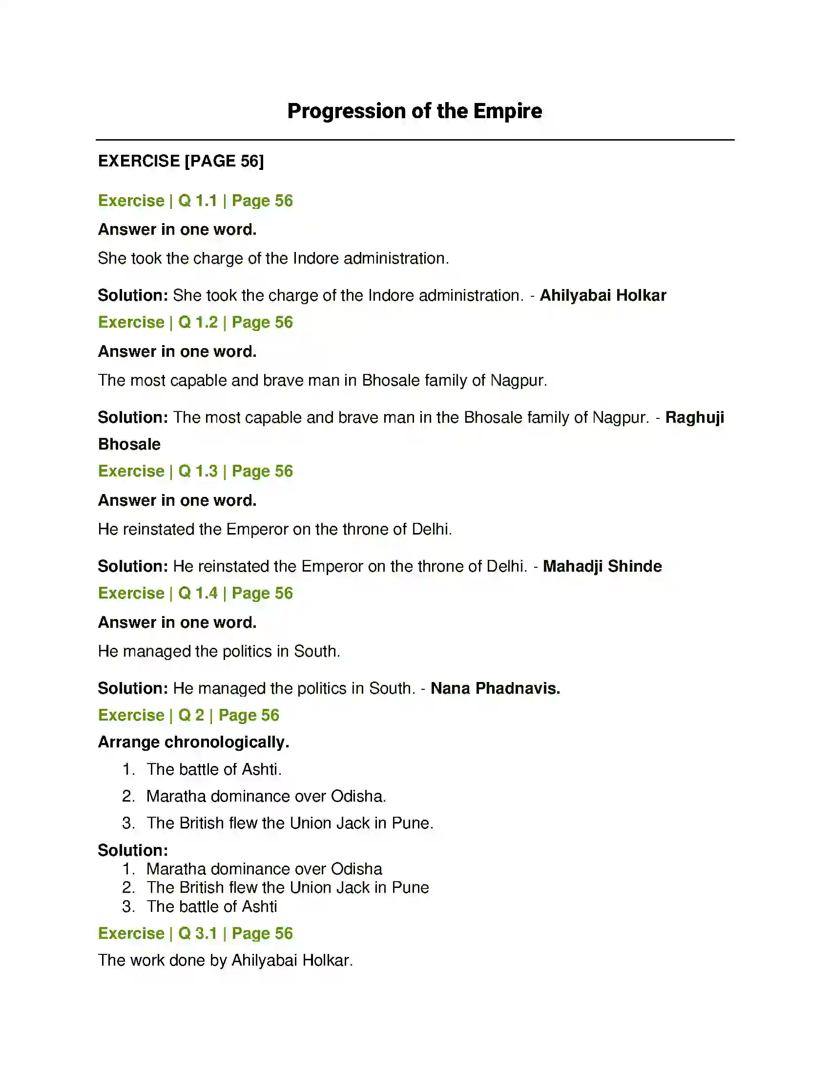 Maharashtra Board Class 7th History and Civics Marathas - The Protectors of the Nation Solution 1