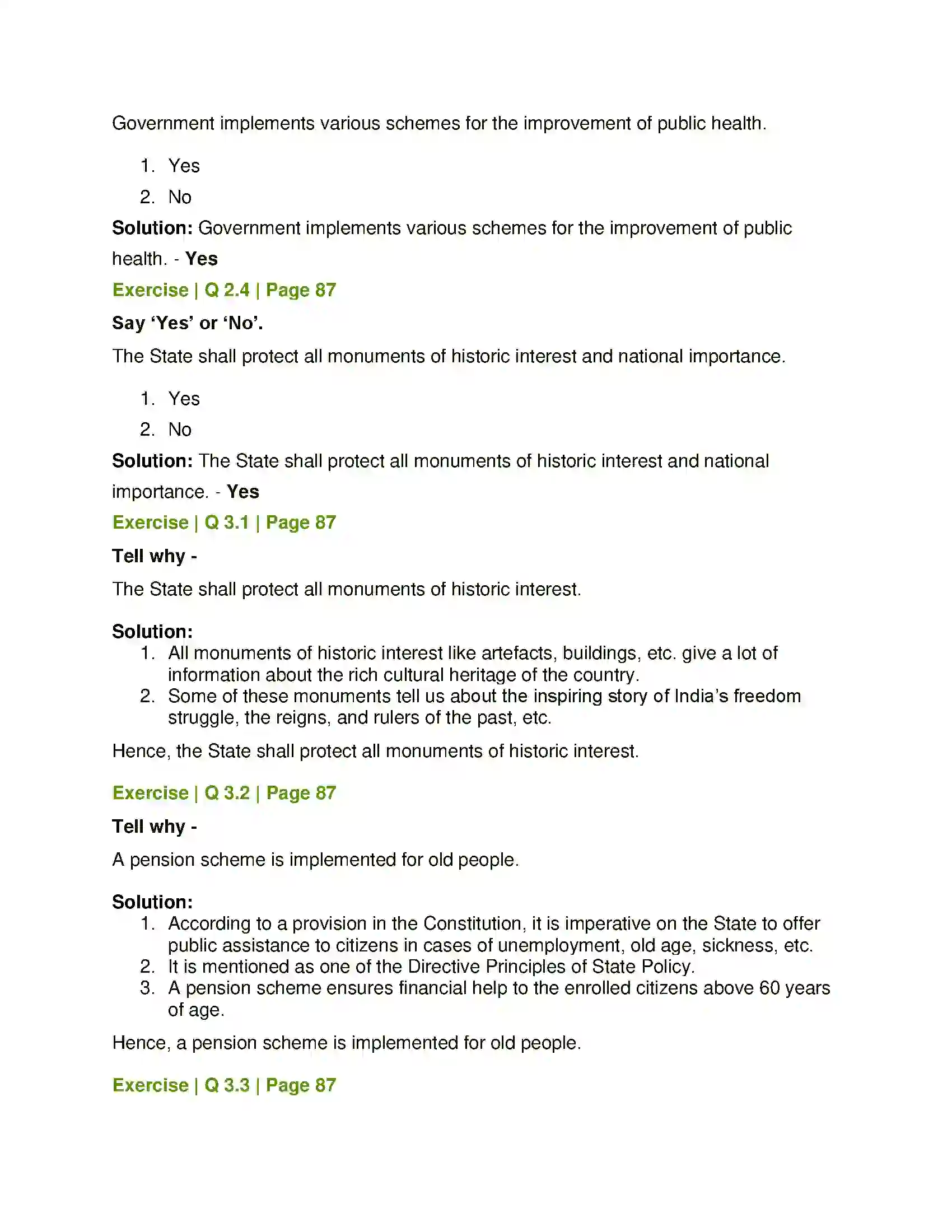 Maharashtra Board Class 7th History and Civics Directive Principles of State Policy and Fundamental Duties Solution 2