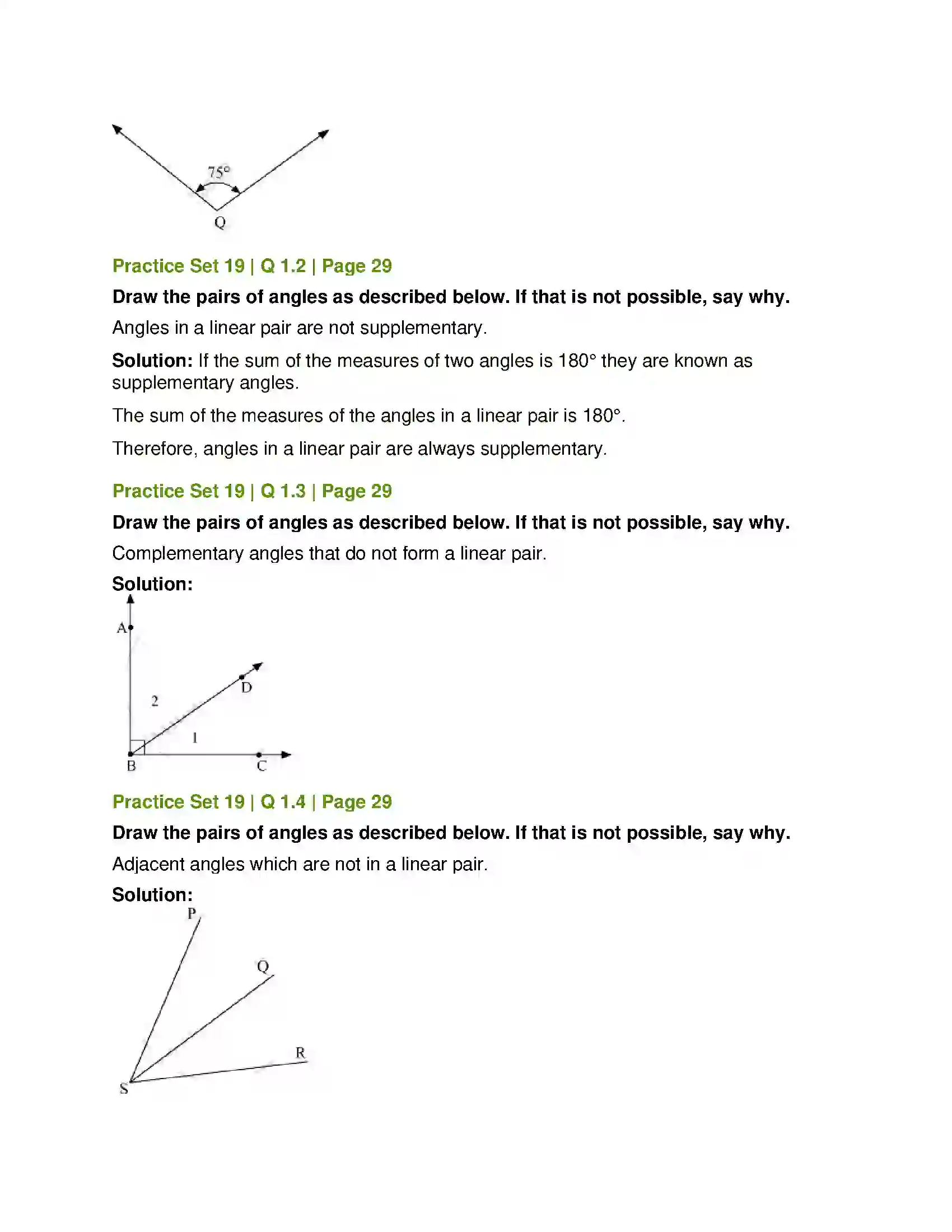 Maharashtra Board Class 7th Mathematics Angles and Pairs of Angles Solution 11