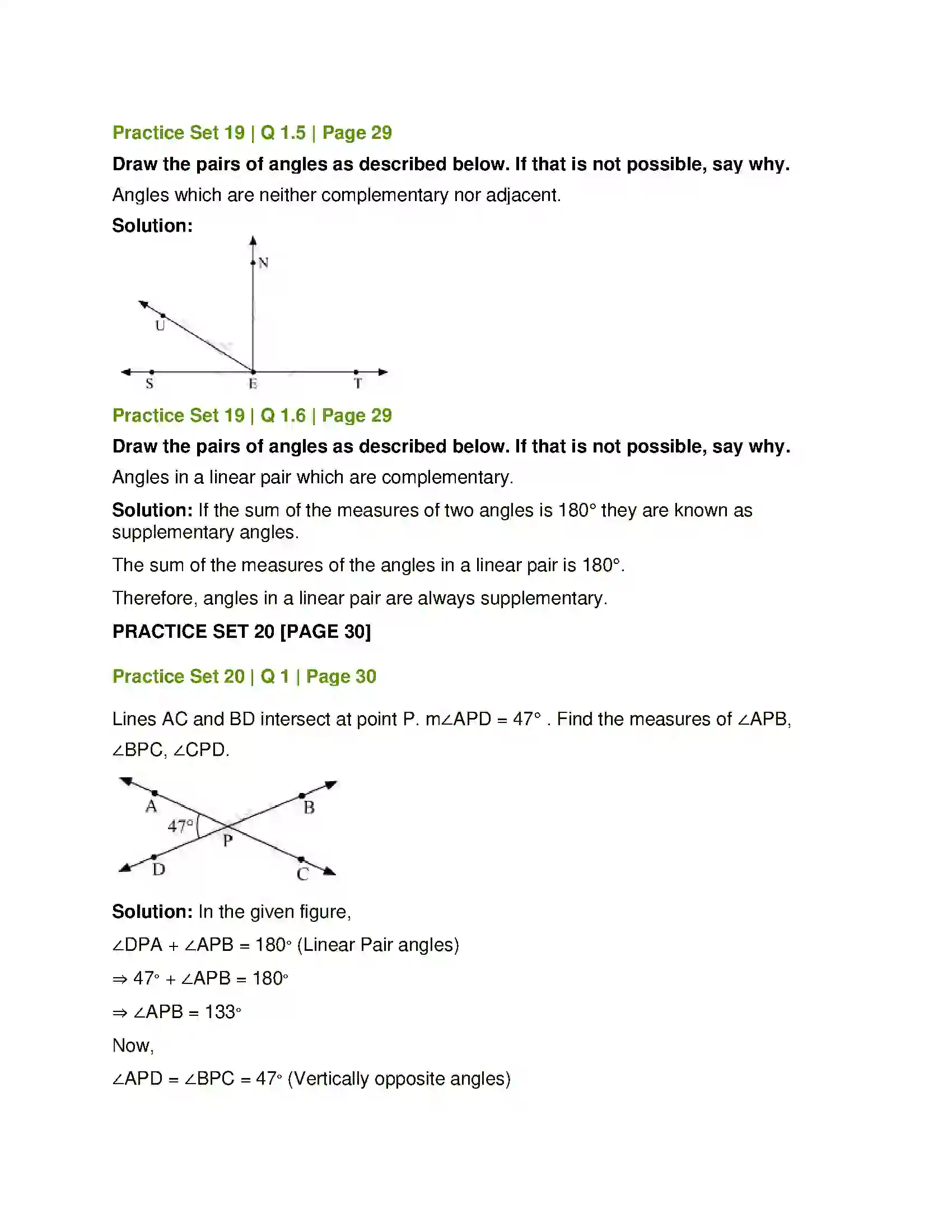 Maharashtra Board Class 7th Mathematics Angles and Pairs of Angles Solution 12