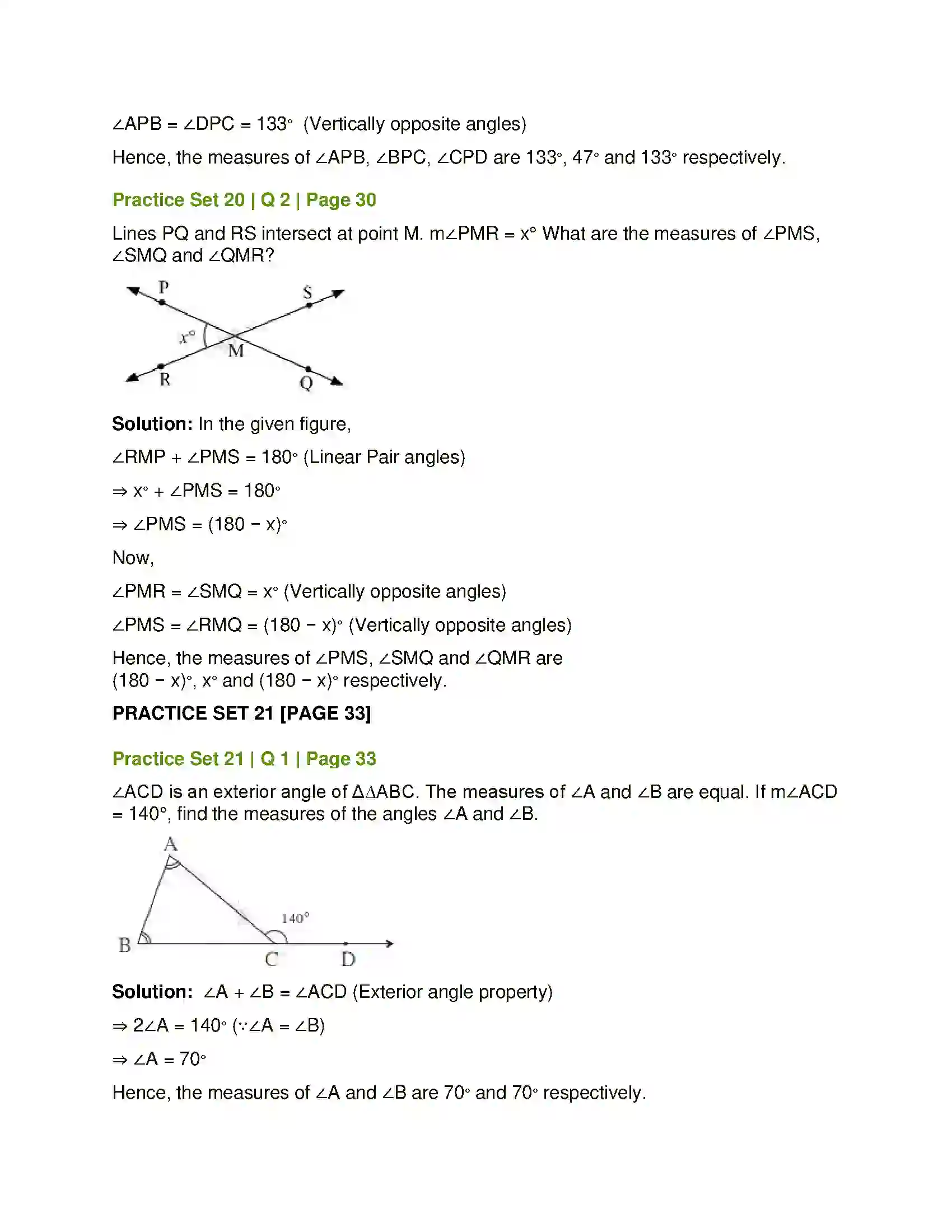 Maharashtra Board Class 7th Mathematics Angles and Pairs of Angles Solution 13