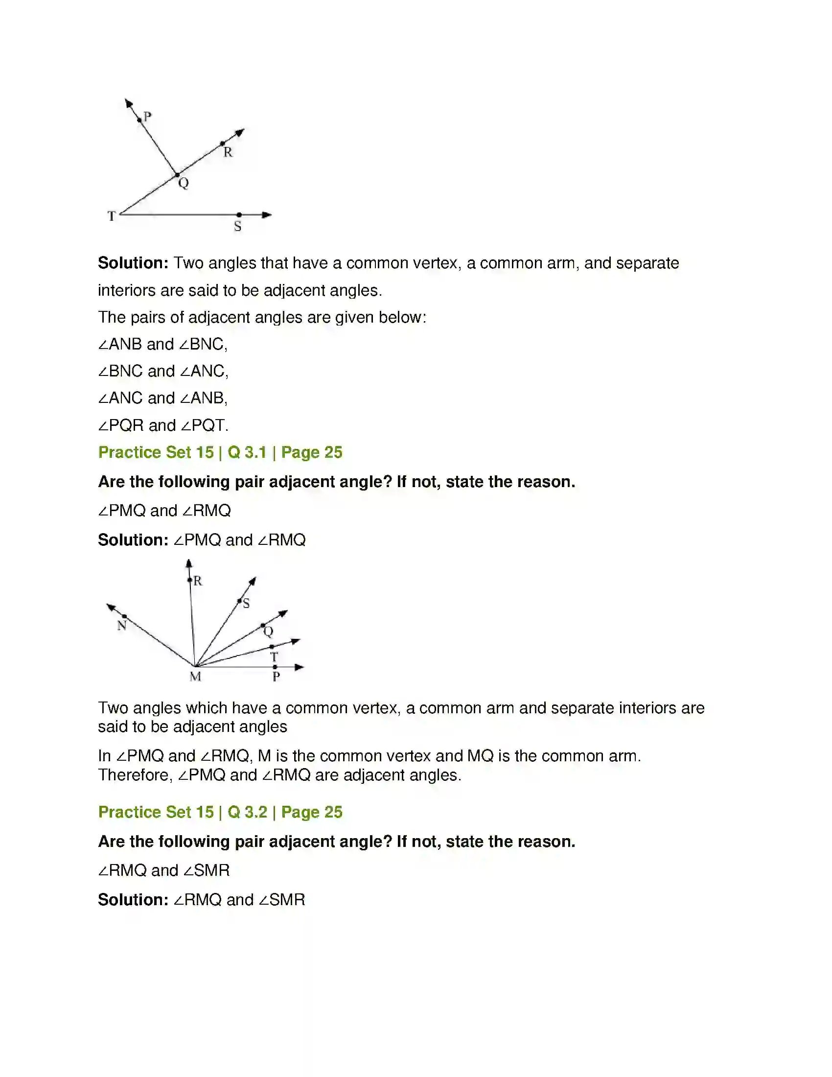 Maharashtra Board Class 7th Mathematics Angles and Pairs of Angles Solution 2