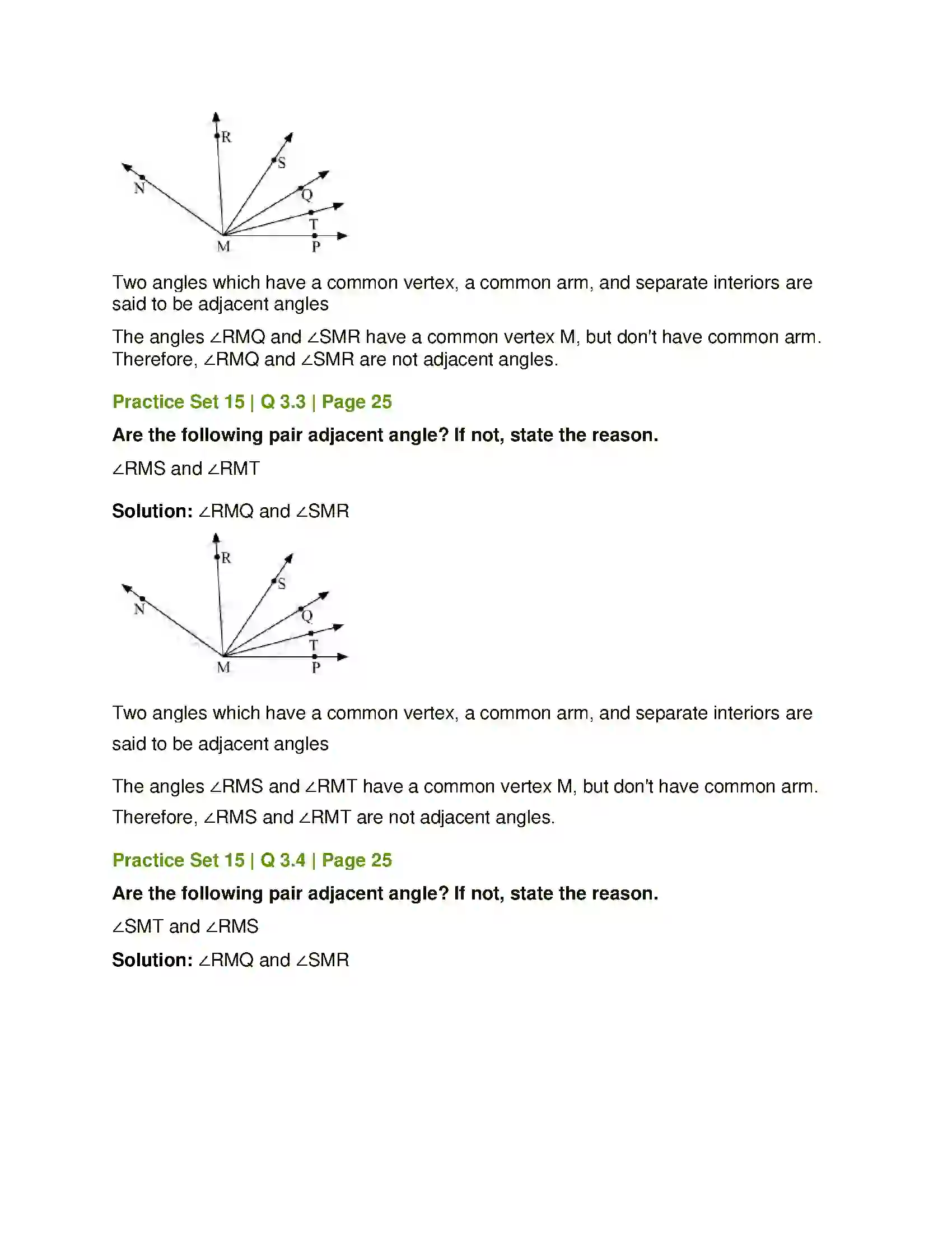 Maharashtra Board Class 7th Mathematics Angles and Pairs of Angles Solution 3