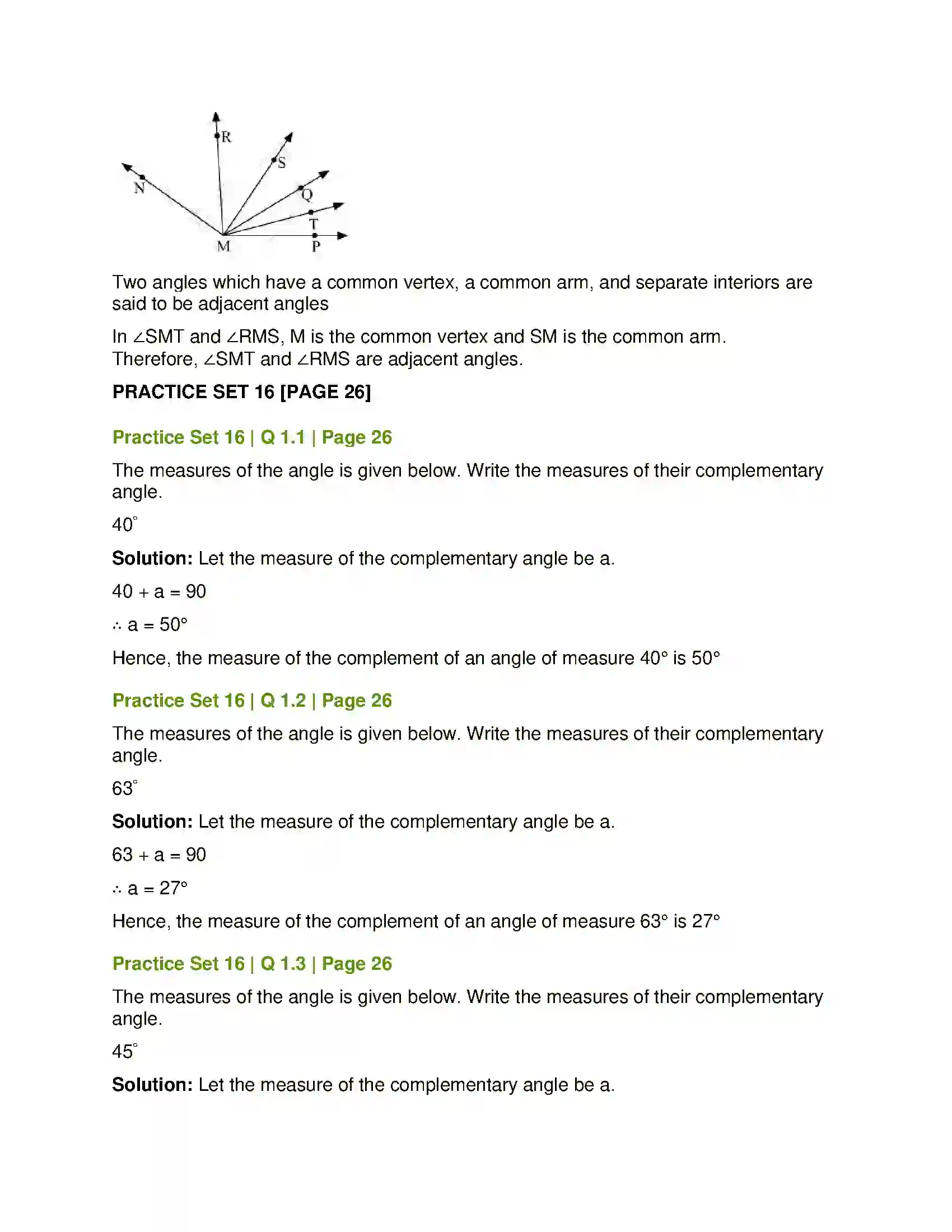 Maharashtra Board Class 7th Mathematics Angles and Pairs of Angles Solution 4