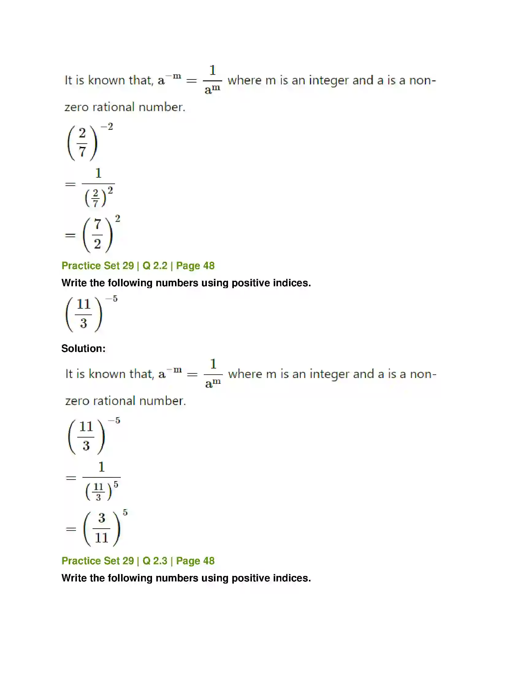 Maharashtra Board Class 7th Mathematics Indices Solution 13